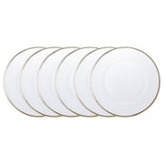 GOLDEN TWENTIES Platzteller 6er-Set - Klarglas - Transparent / Gold