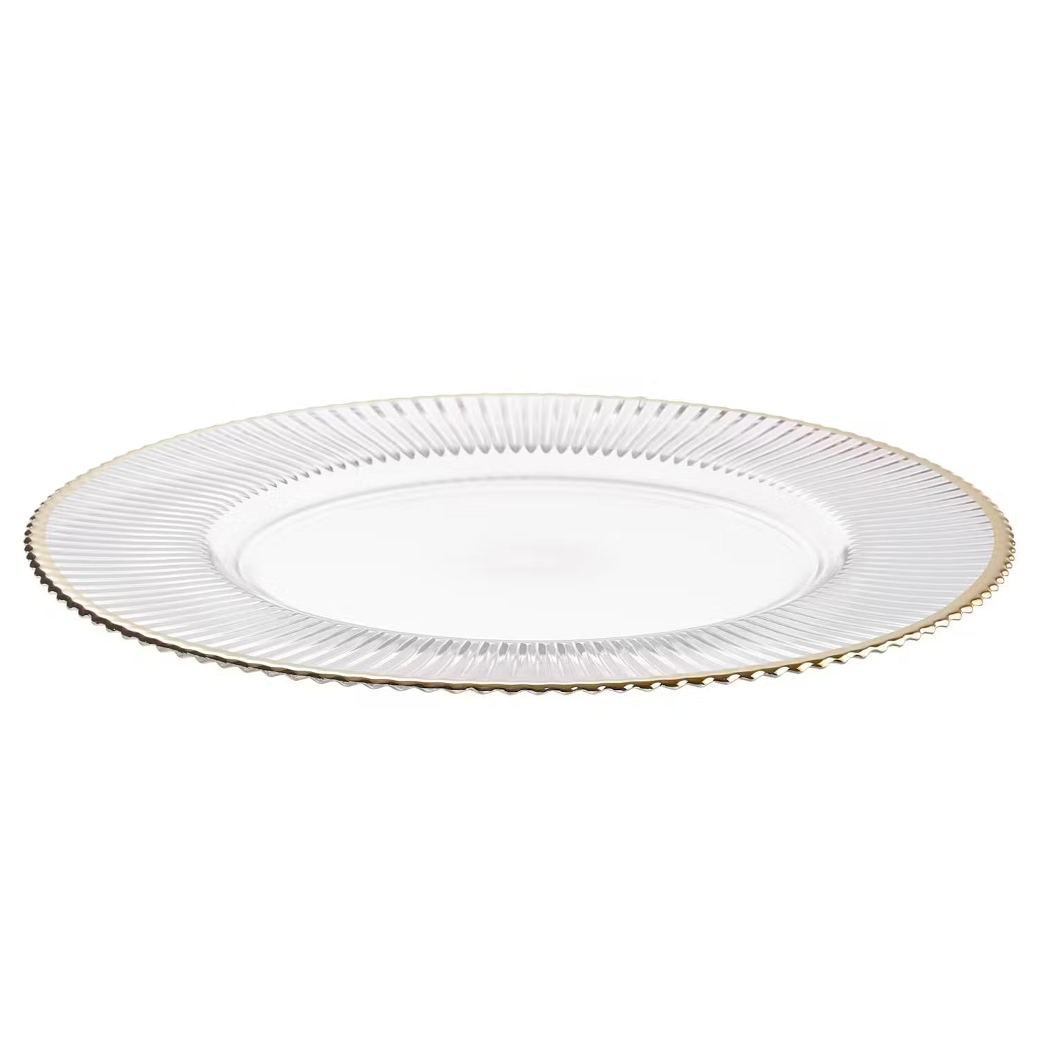GOLDEN TWENTIES Platzteller 6er-Set - Klarglas - Transparent / Gold