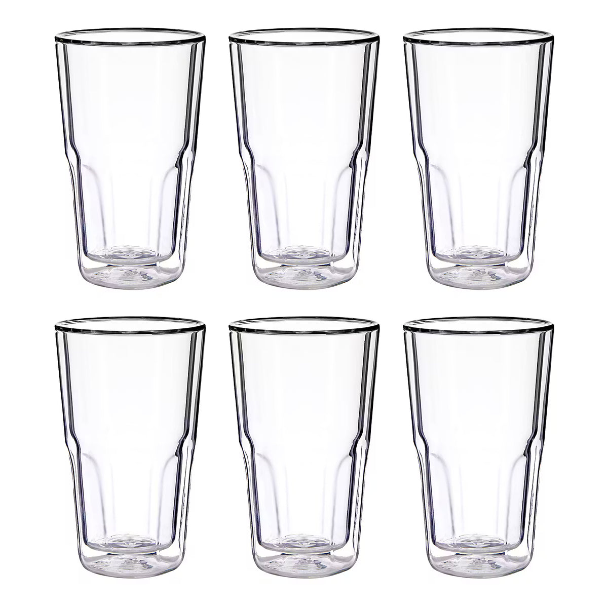 HOT & COLD Trinkglas doppelwandig 6er-Set aus Glas – BUTLERS