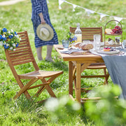 SOMERSET Gartenstuhl 2er-Set - Akazienholz - Braun