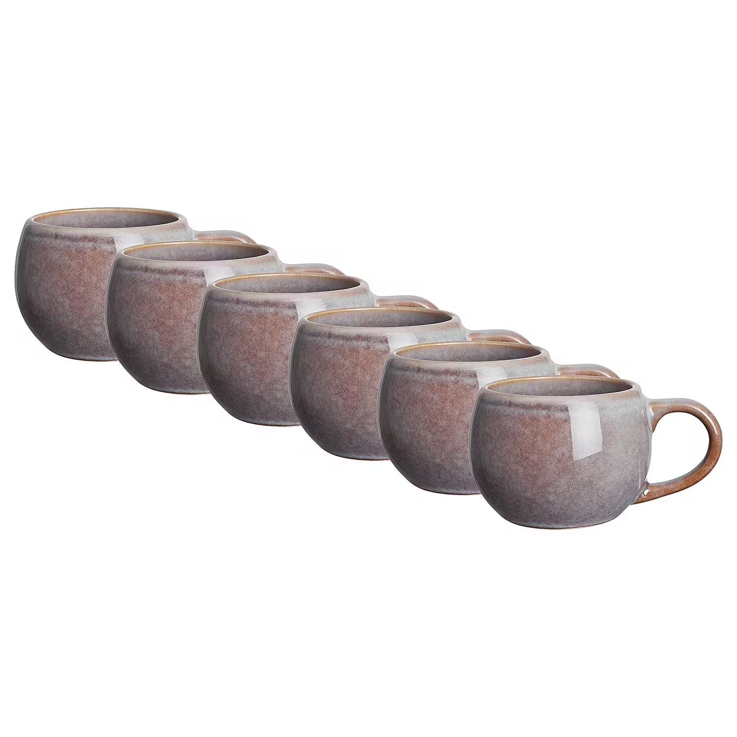 COTTAGE Espressotasse 6er-Set - Steinzeug - Hellgrau