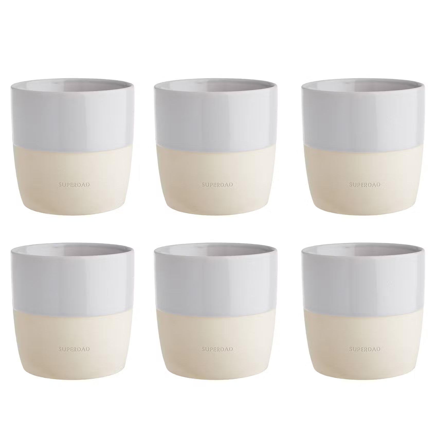 ME TIME Tasse Superdad 6er-Set - Steinzeug