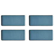 FINCA Dinnerteller 4er-Set - Blau - Porzellan - 15 x 2 x 31 cm