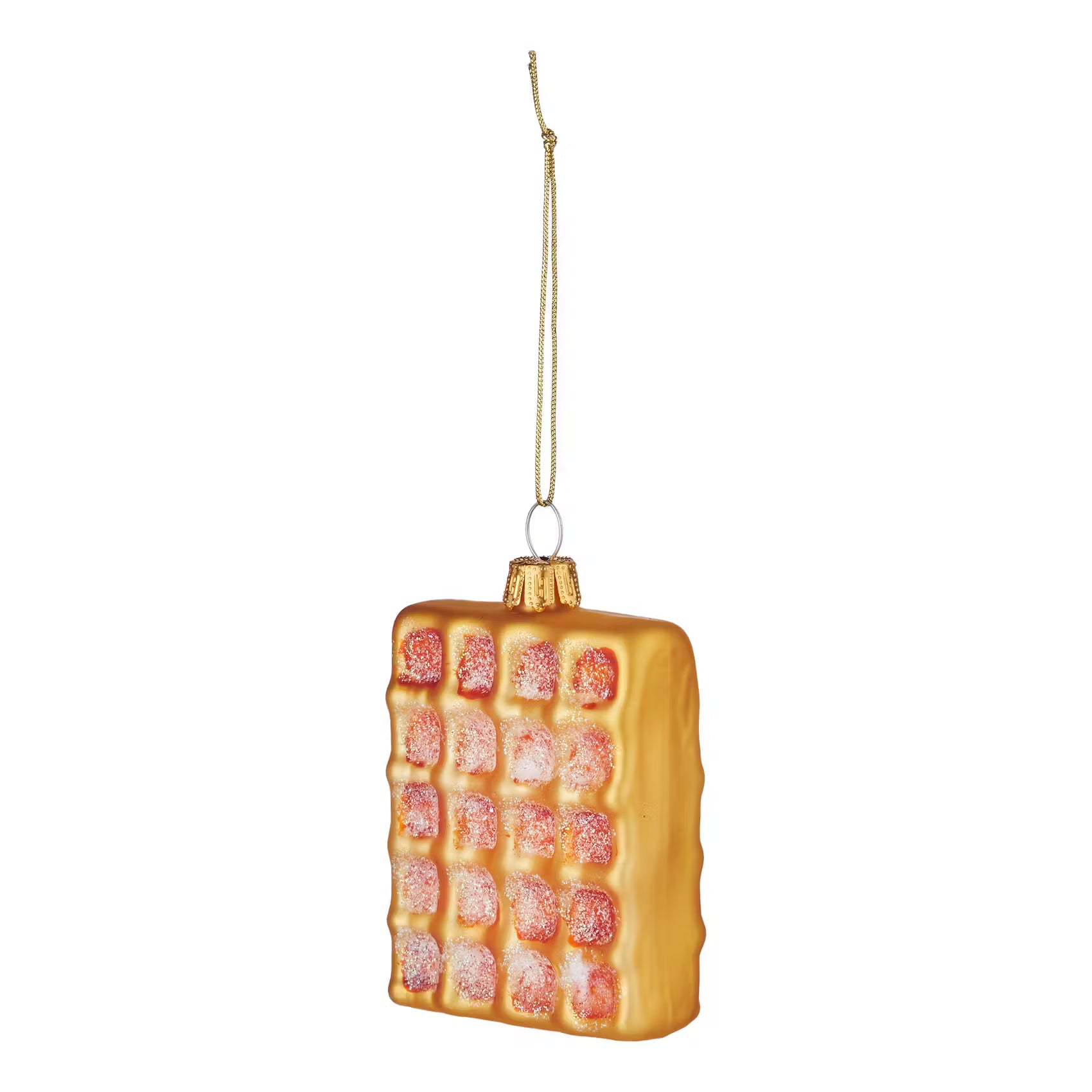 HANG ON Baumanhänger Waffel - Glas - Gelb