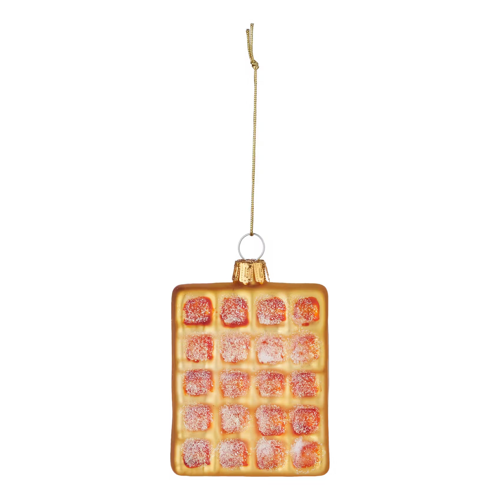 HANG ON Baumanhänger Waffel - Glas - Gelb