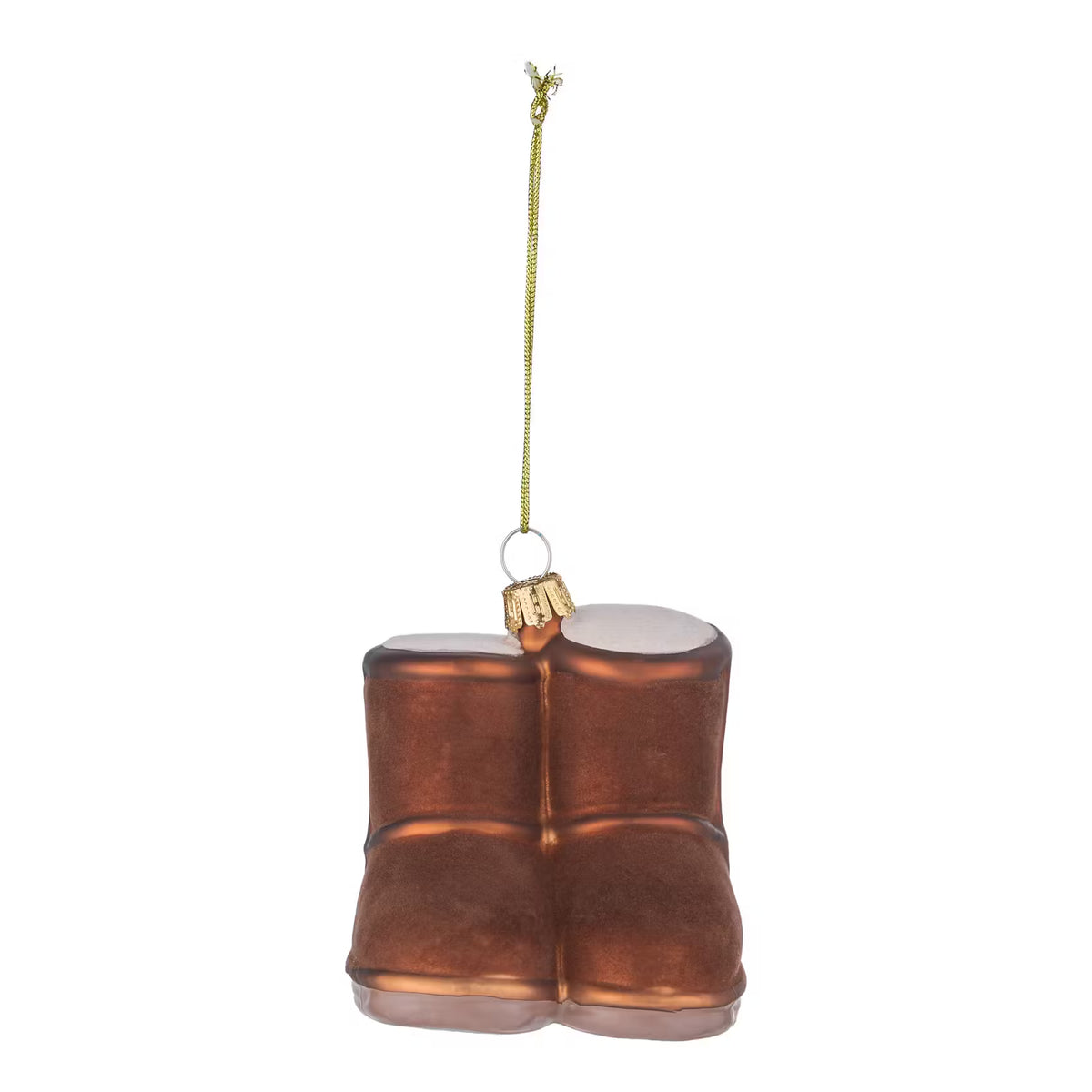 HANG ON Baumanhänger Boots - Glas - Braun