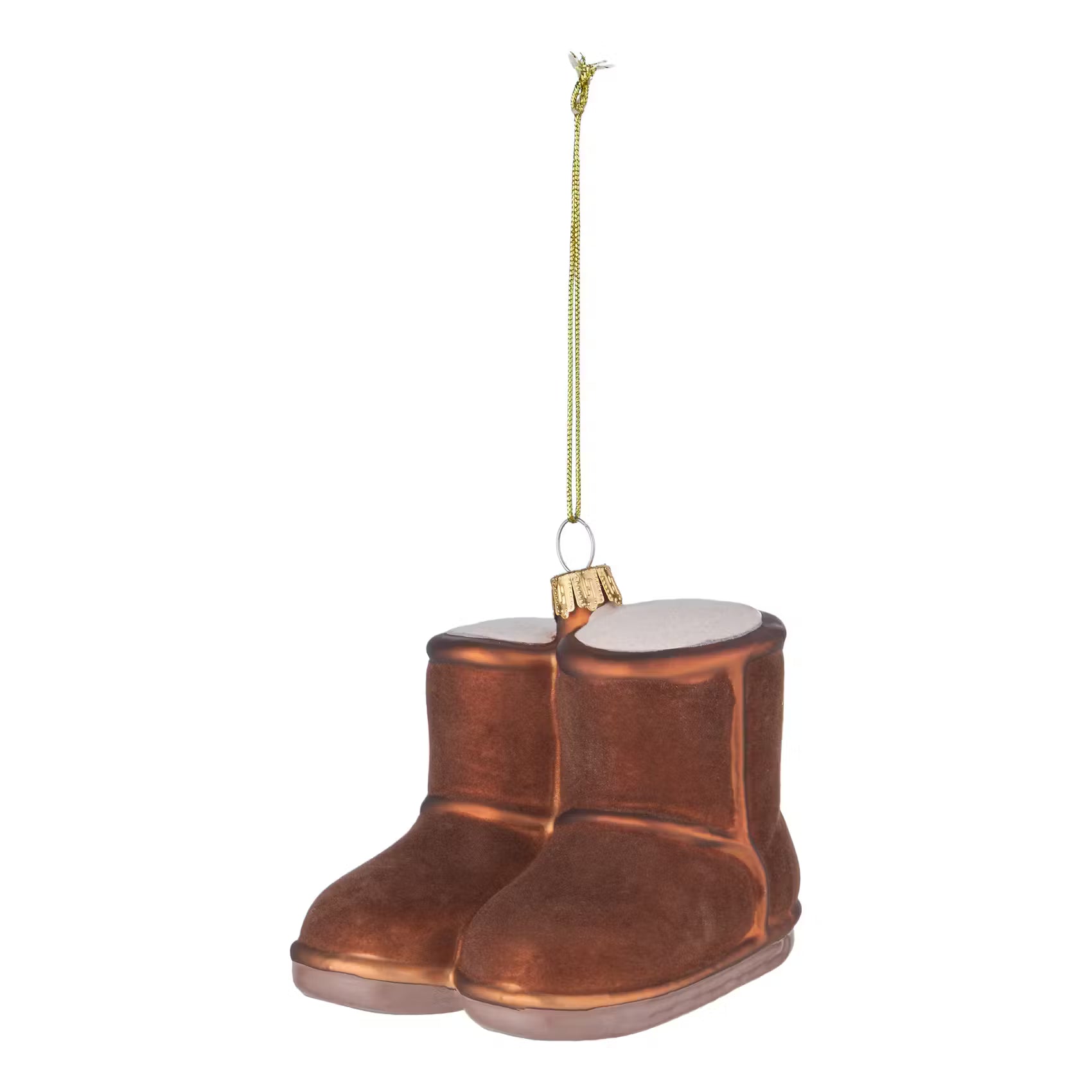HANG ON Baumanhänger Boots - Glas - Braun