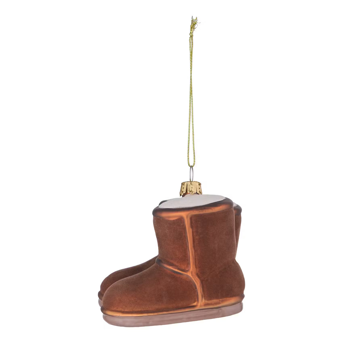 HANG ON Baumanhänger Boots - Glas - Braun