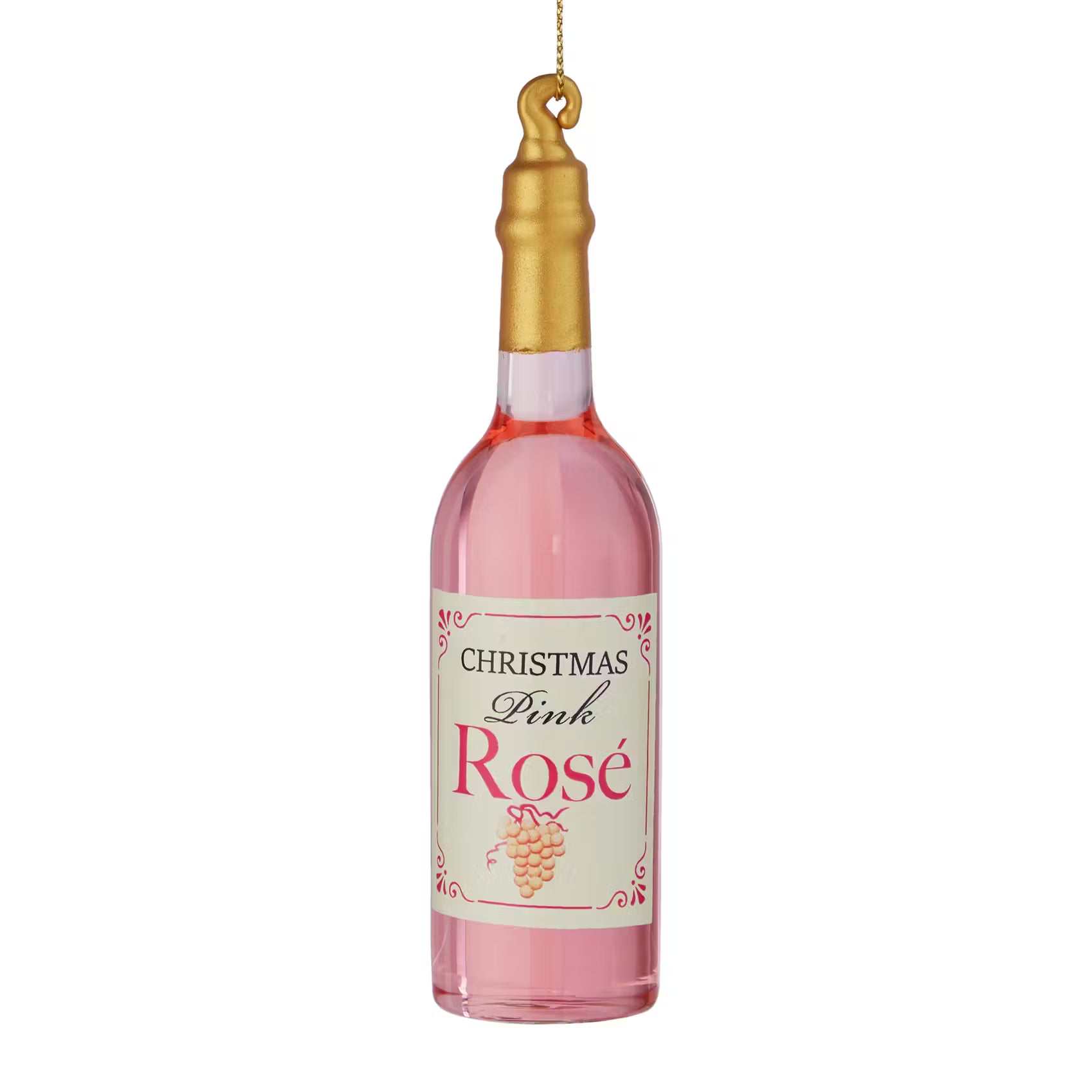 HANG ON Baumanhänger Rose Wein - Glas - Pink