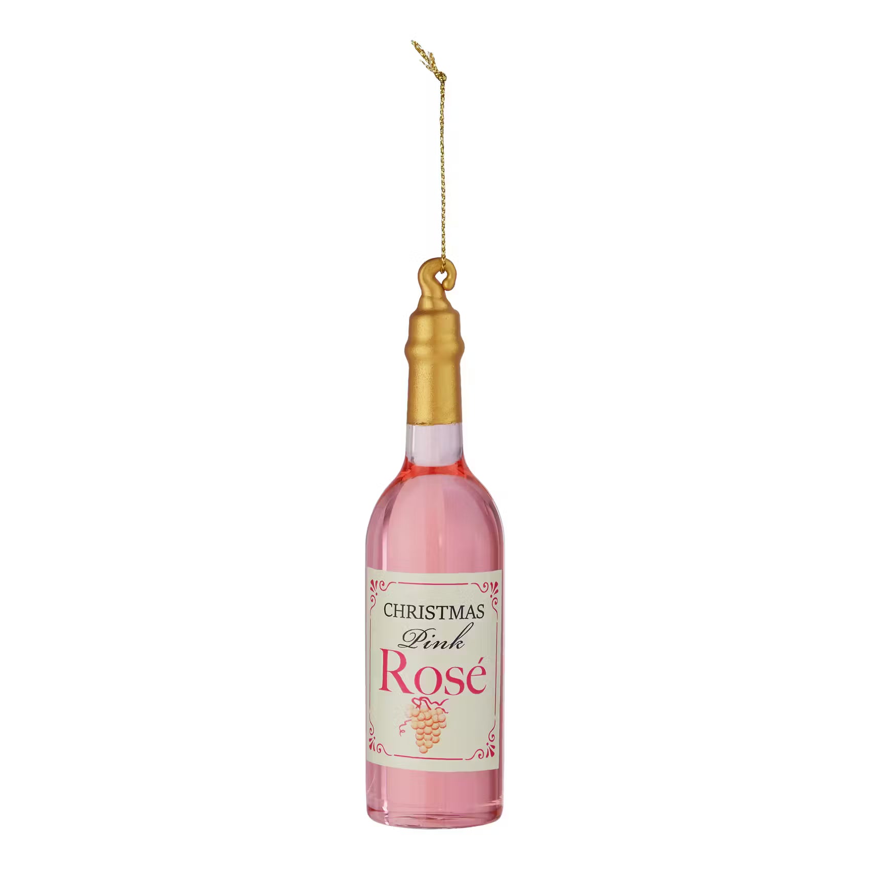 HANG ON Baumanhänger Rose Wein - Glas - Pink