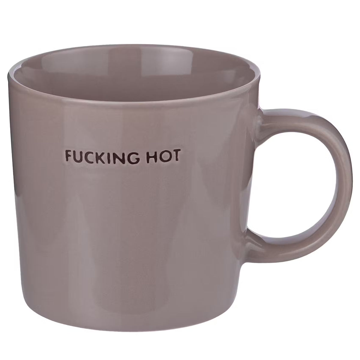 GOOD VIBES Tasse Fucking Hot - Porzellan - Grau