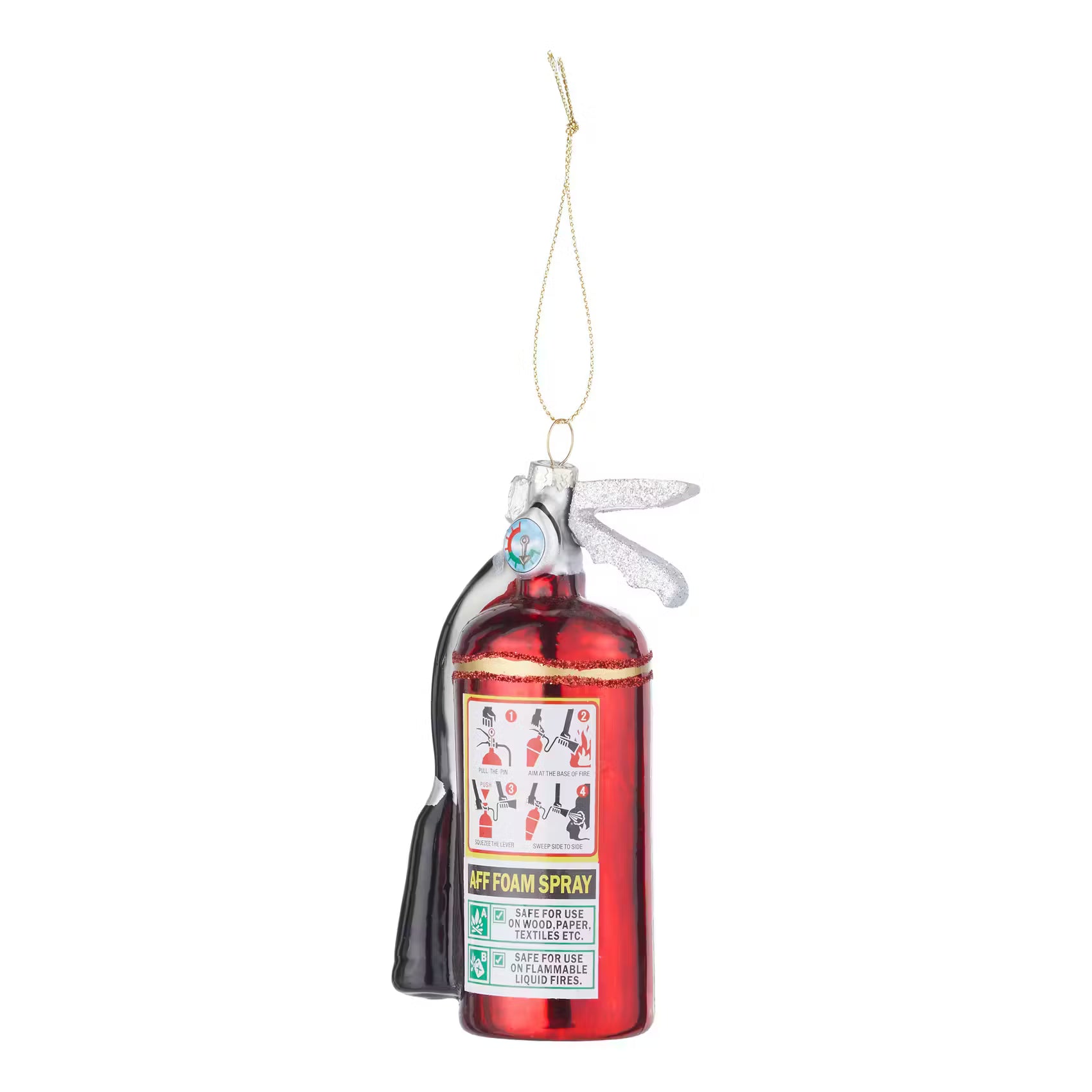 HANG ON Baumanhänger Feuerlöscher - Glas - Rot
