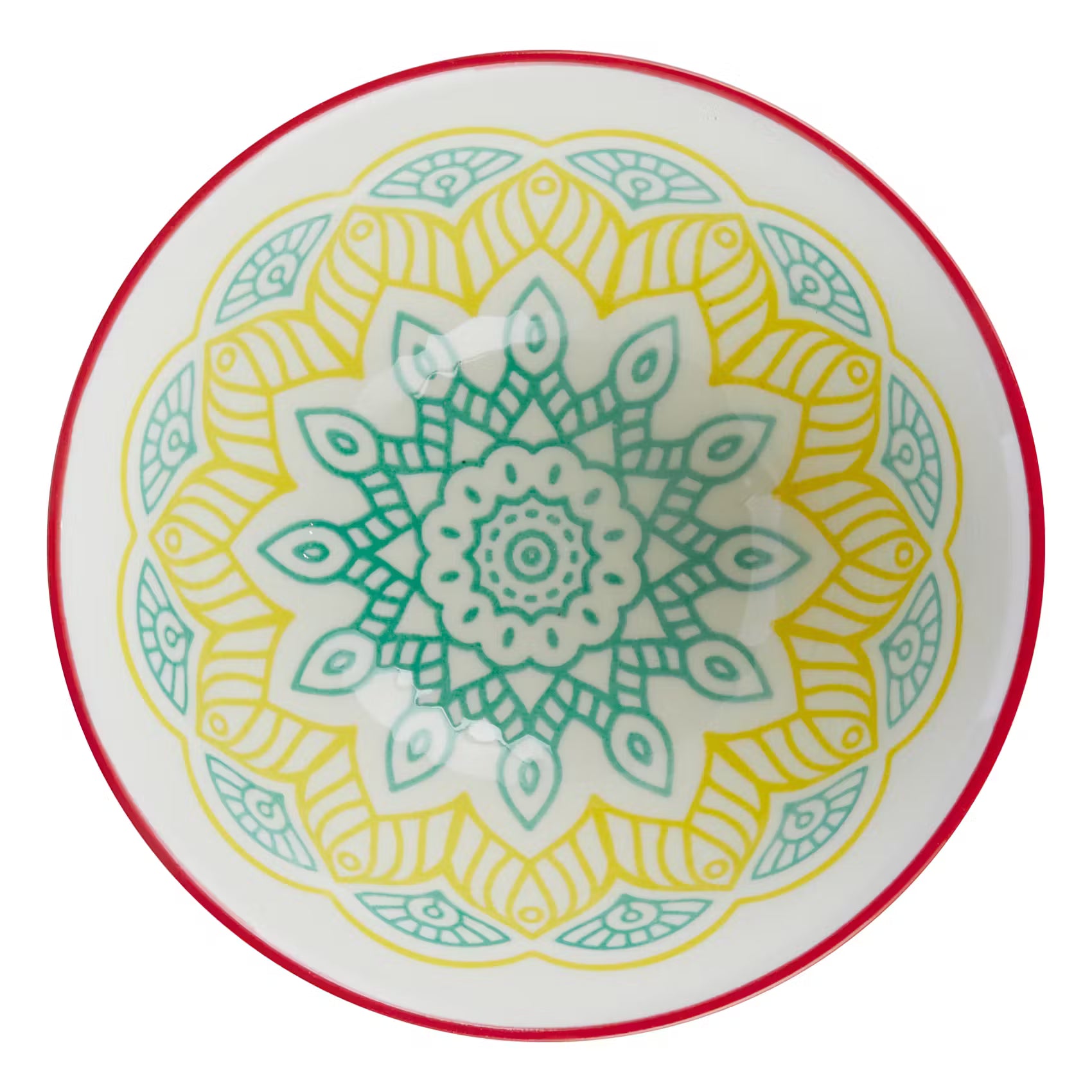 ORNAMENTS Schale 6er-Set - Porzellan - Gelb/Grün