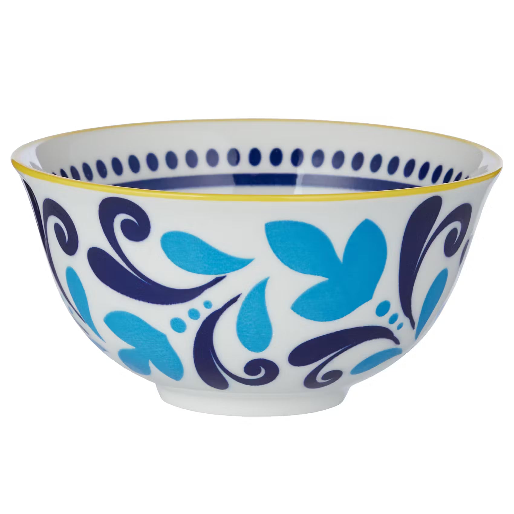 ORNAMENTS Schale 6er-Set - Porzellan - Gelb/Blau