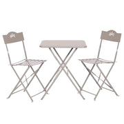 Balkonset OLIVE GARDEN 3-teilig - Eisen - Taupe