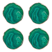 CRYSTAL Untersetzer 4er-Set - Edelstein - Grün