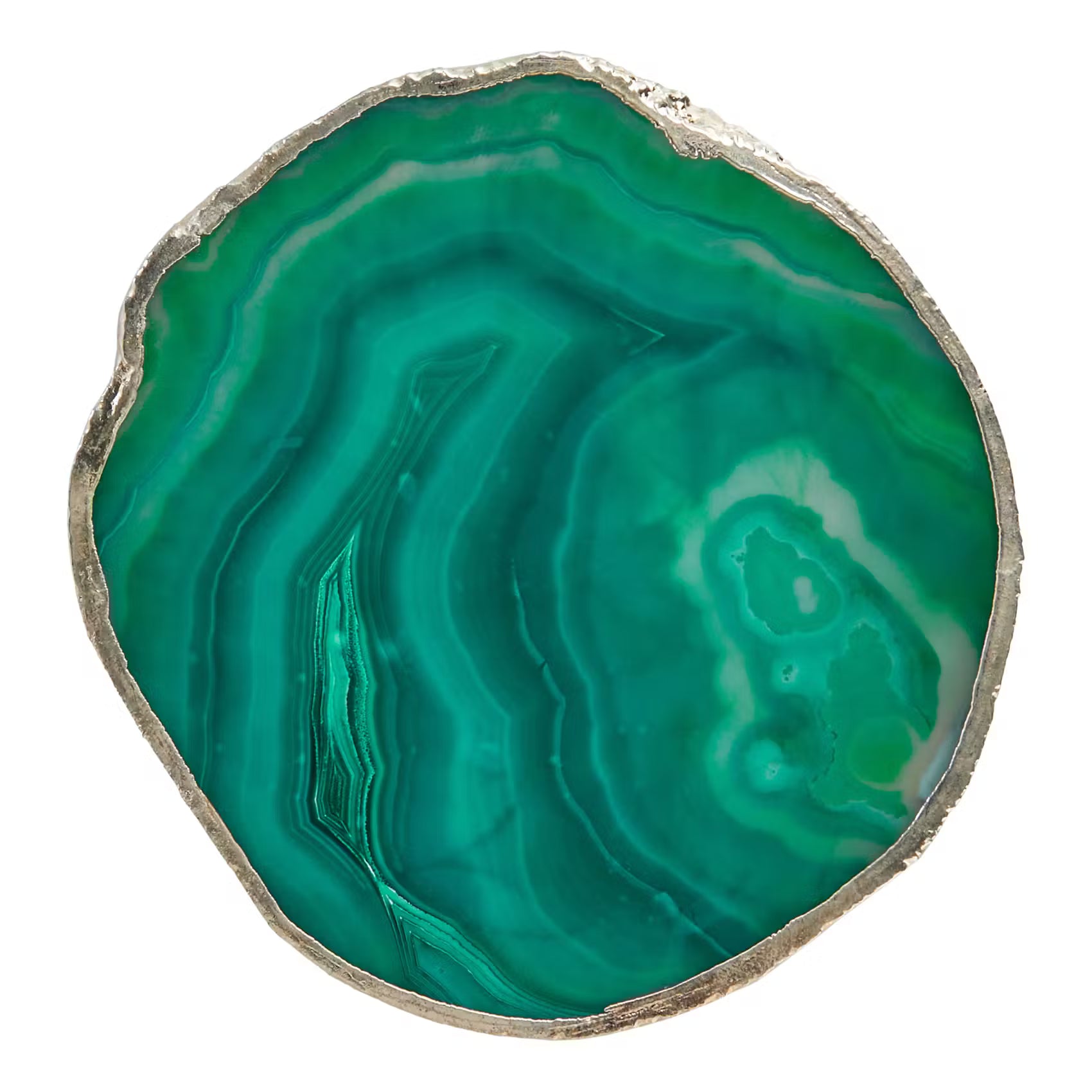 CRYSTAL Untersetzer 4er-Set - Edelstein - Grün