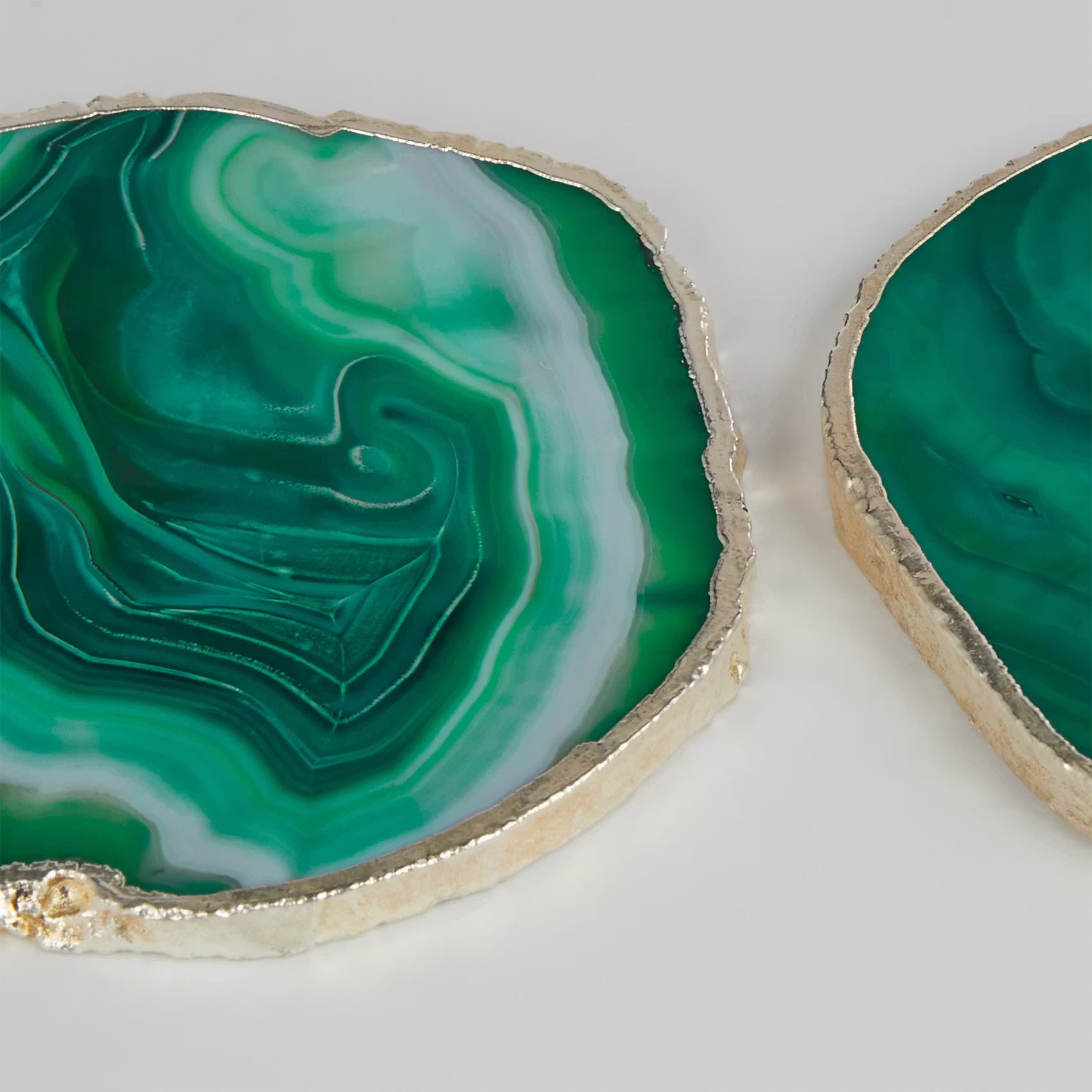 CRYSTAL Untersetzer 4er-Set - Edelstein - Grün