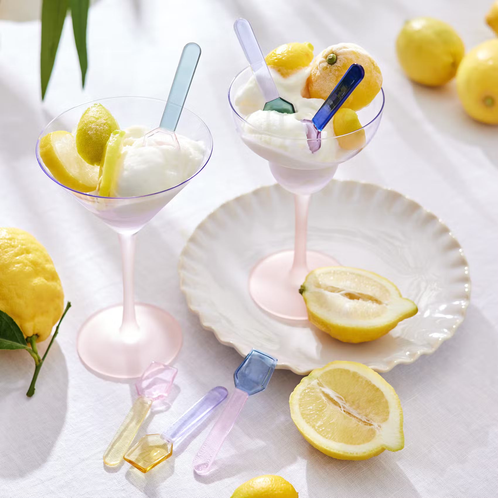 COCKTAIL NIGHT Martiniglas 4er-Set - Glas  - Flieder