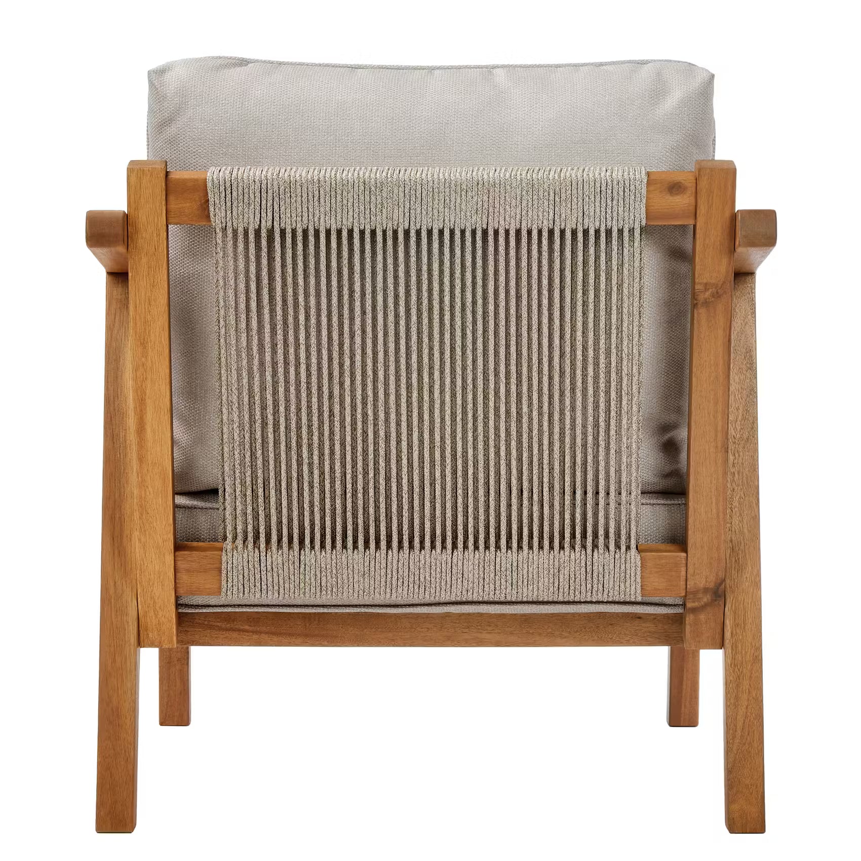 ROPE ISLAND Gartenset 5-tlg. - Akazienholz / Polypropylen / Polyester - Taupe