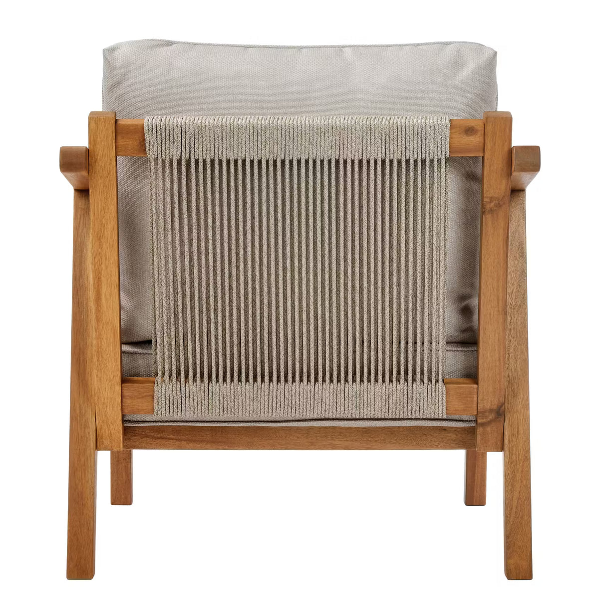 ROPE ISLAND Gartenset 5-tlg. - Akazienholz / Polypropylen / Polyester - Taupe