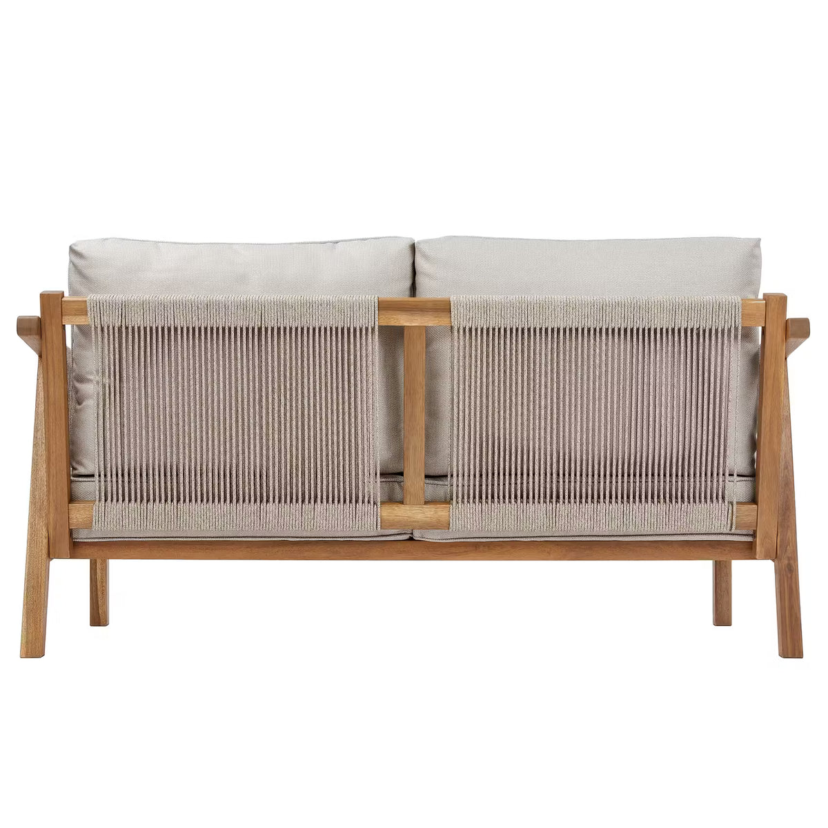 ROPE ISLAND Gartenset 5-tlg. - Akazienholz / Polypropylen / Polyester - Taupe