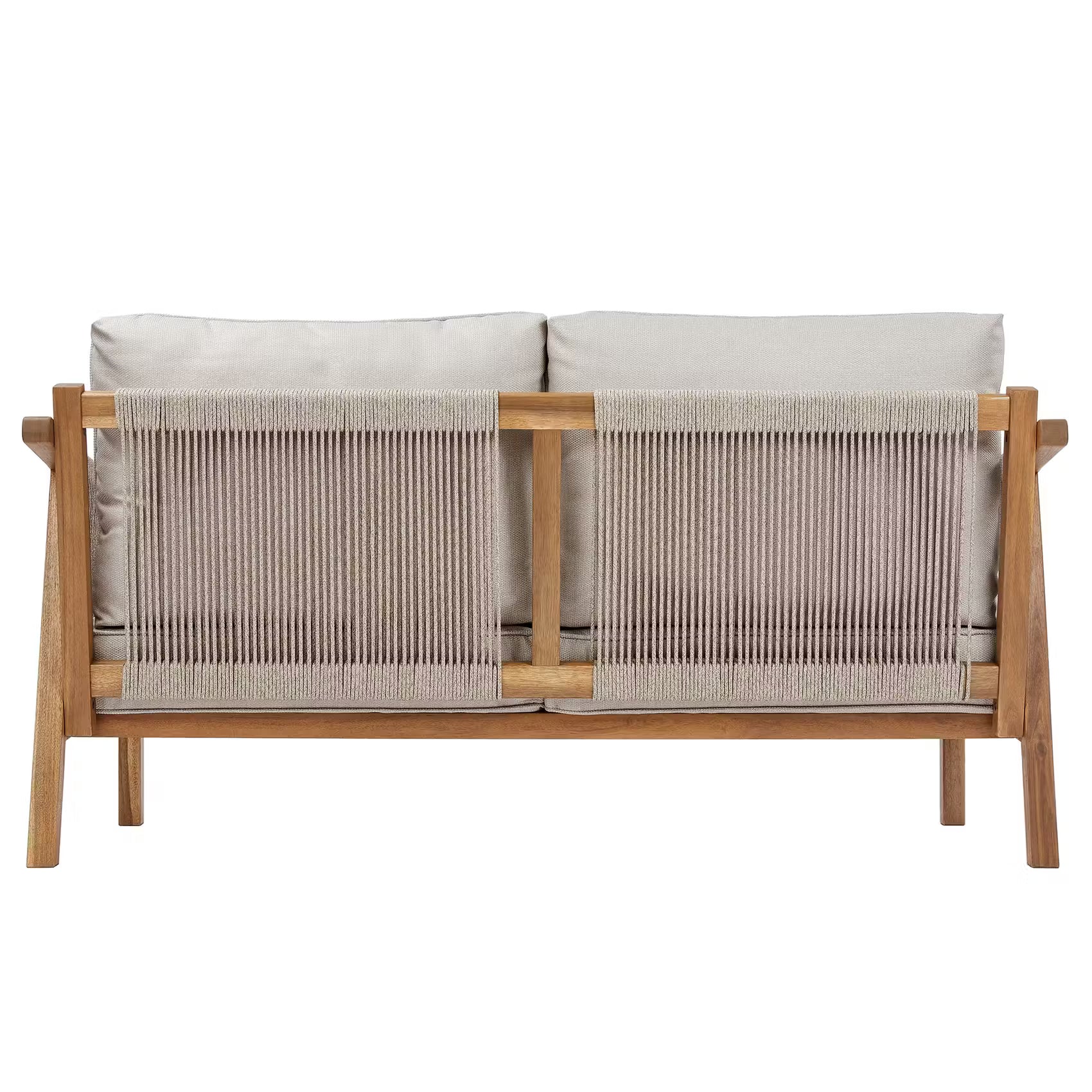ROPE ISLAND Gartenset 5-tlg. - Akazienholz / Polypropylen / Polyester - Taupe
