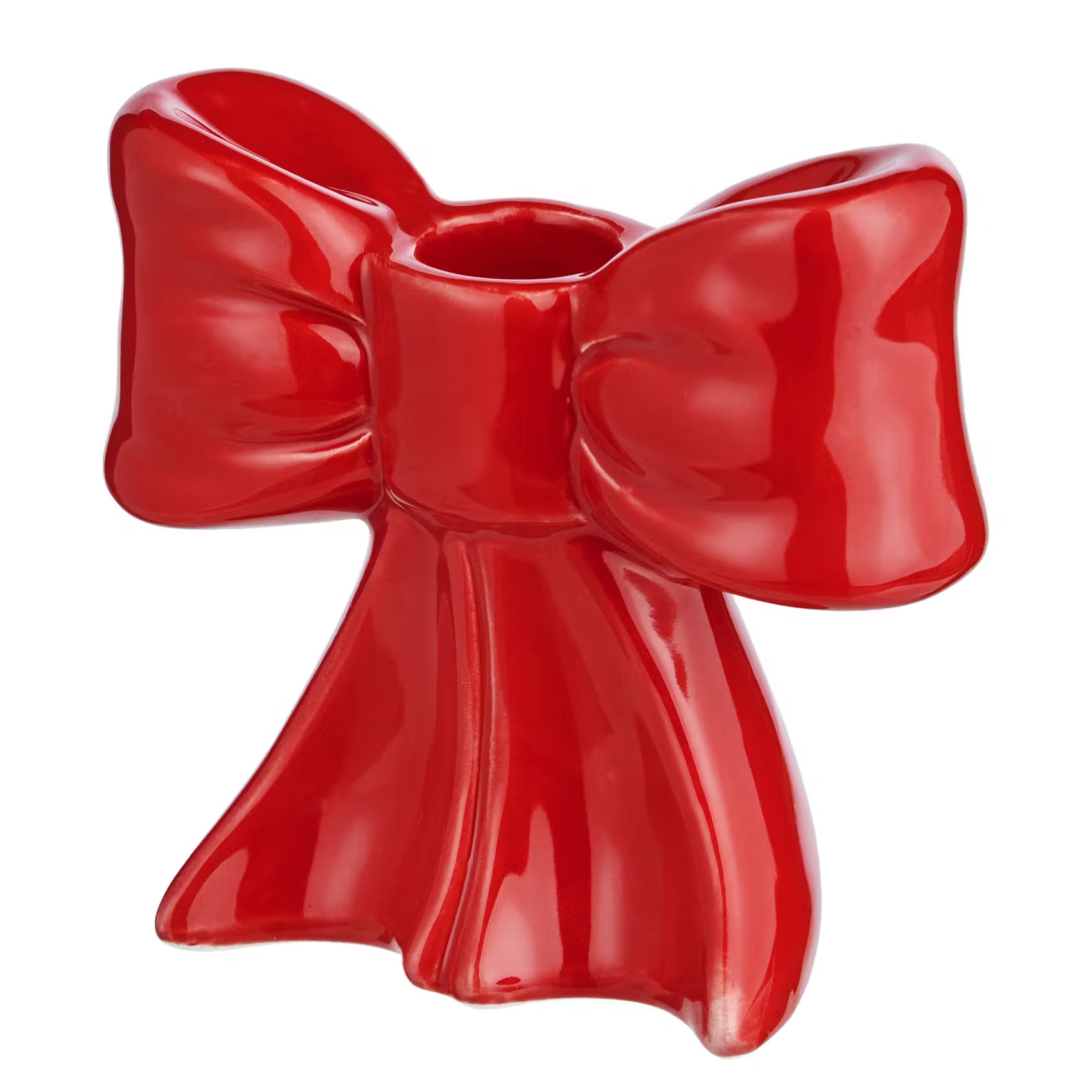 PRESENT Kerzenhalter Schleife