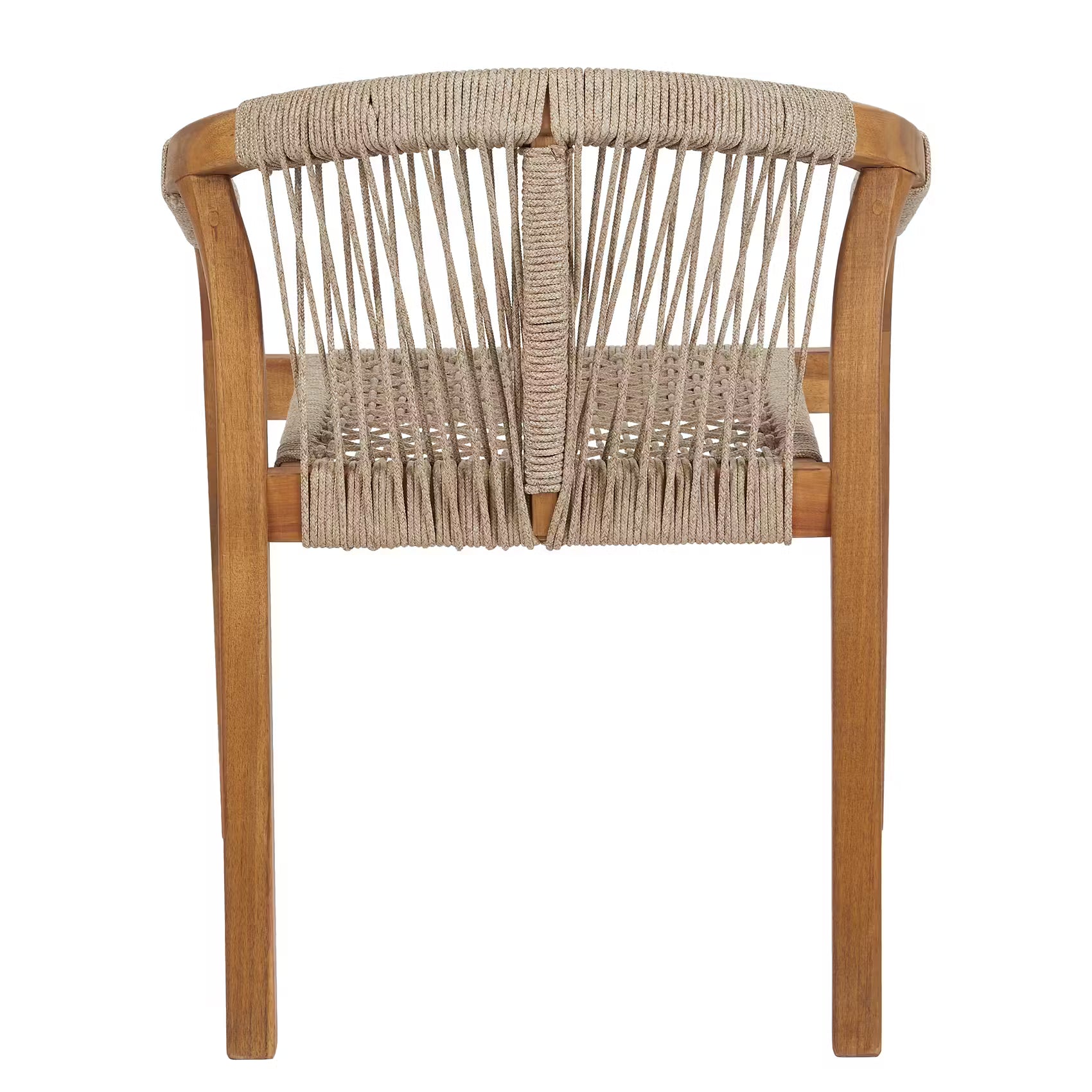 BAYONNE Gartenstuhl 2er-Set - Akazienholz/Polyester - Beige