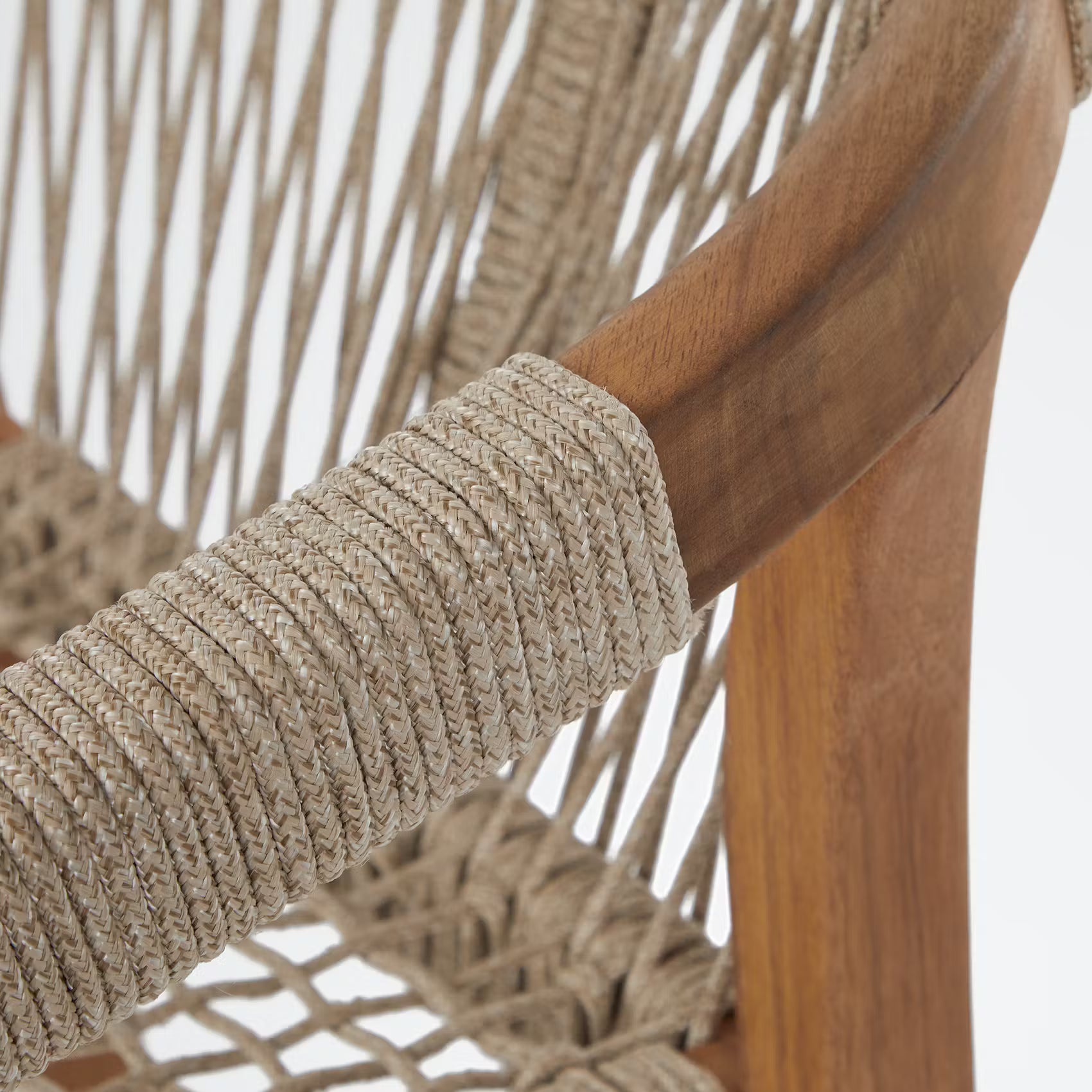 BAYONNE Gartenstuhl 2er-Set - Akazienholz/Polyester - Beige