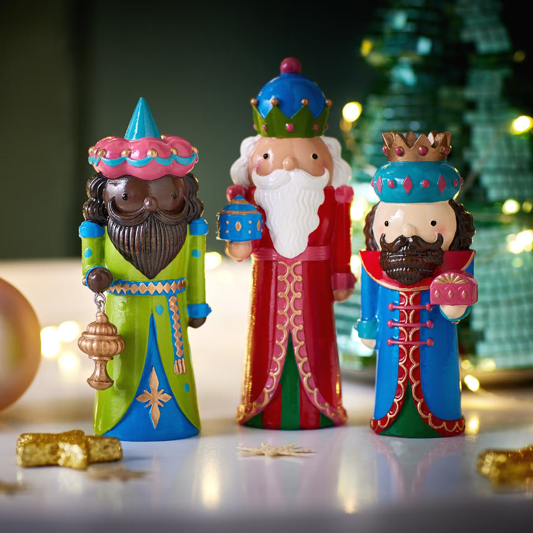 X-MAS Dekofigur König 3-tlg.