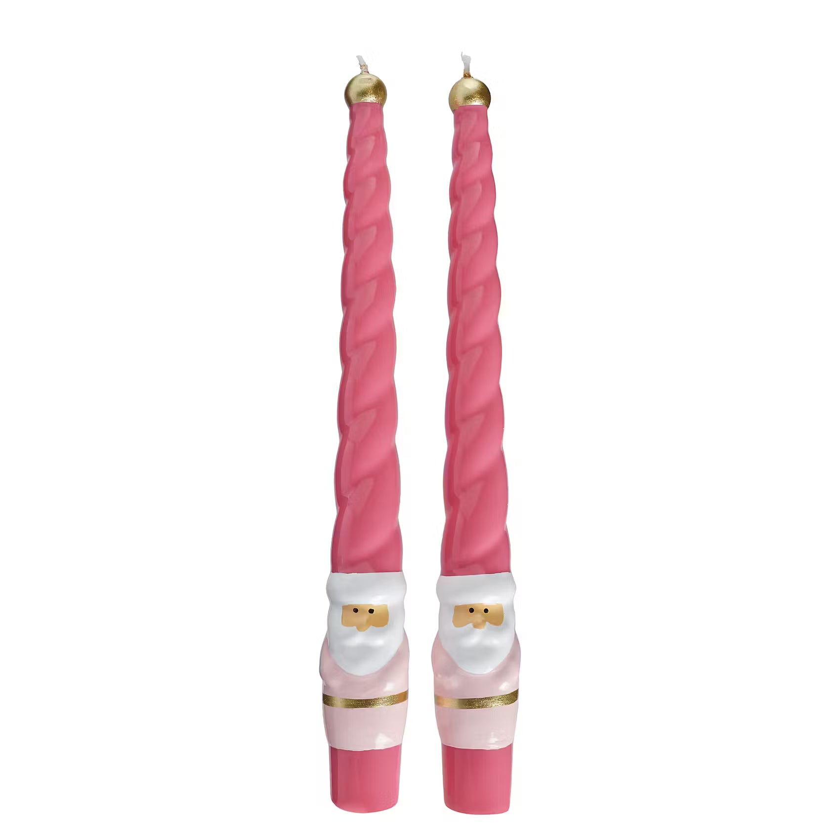 Stabkerze TWISTED Santa 2er-Set