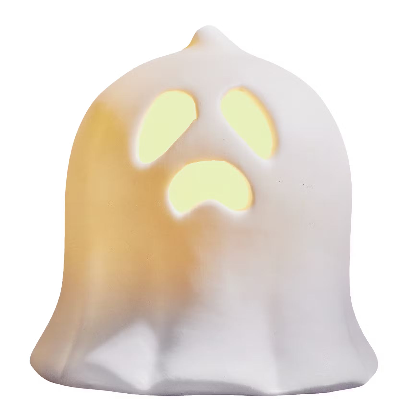 SAM LED Deko-Geist - Porzellan - Weiß - Höhe: 7 cm