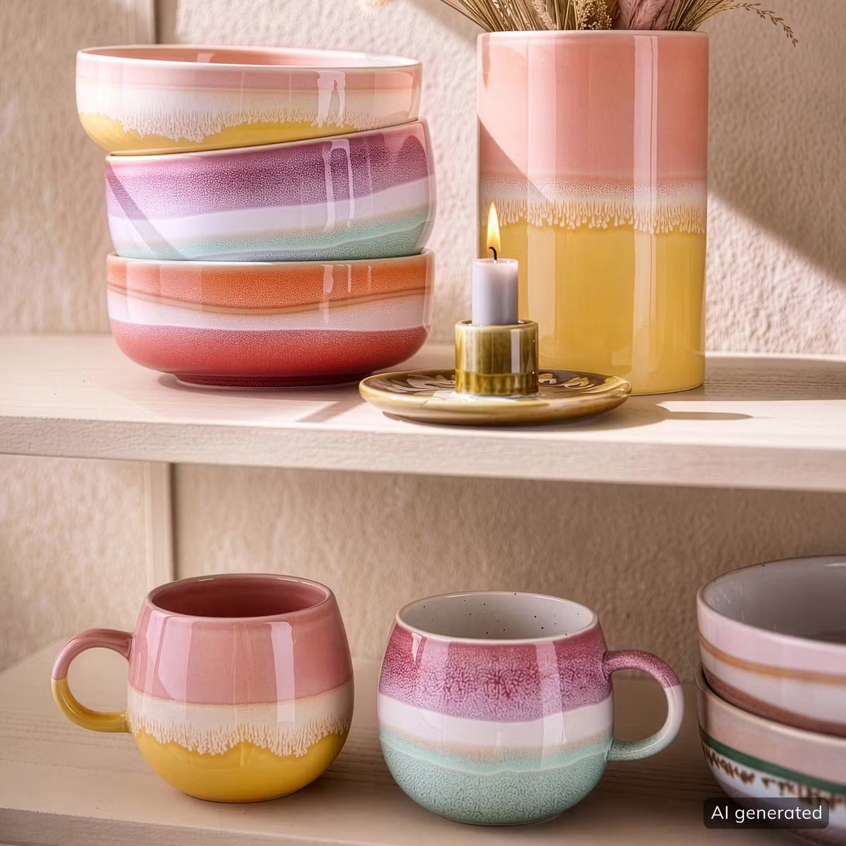 MEDLEY Tasse - Steinzeug - Mintgrün