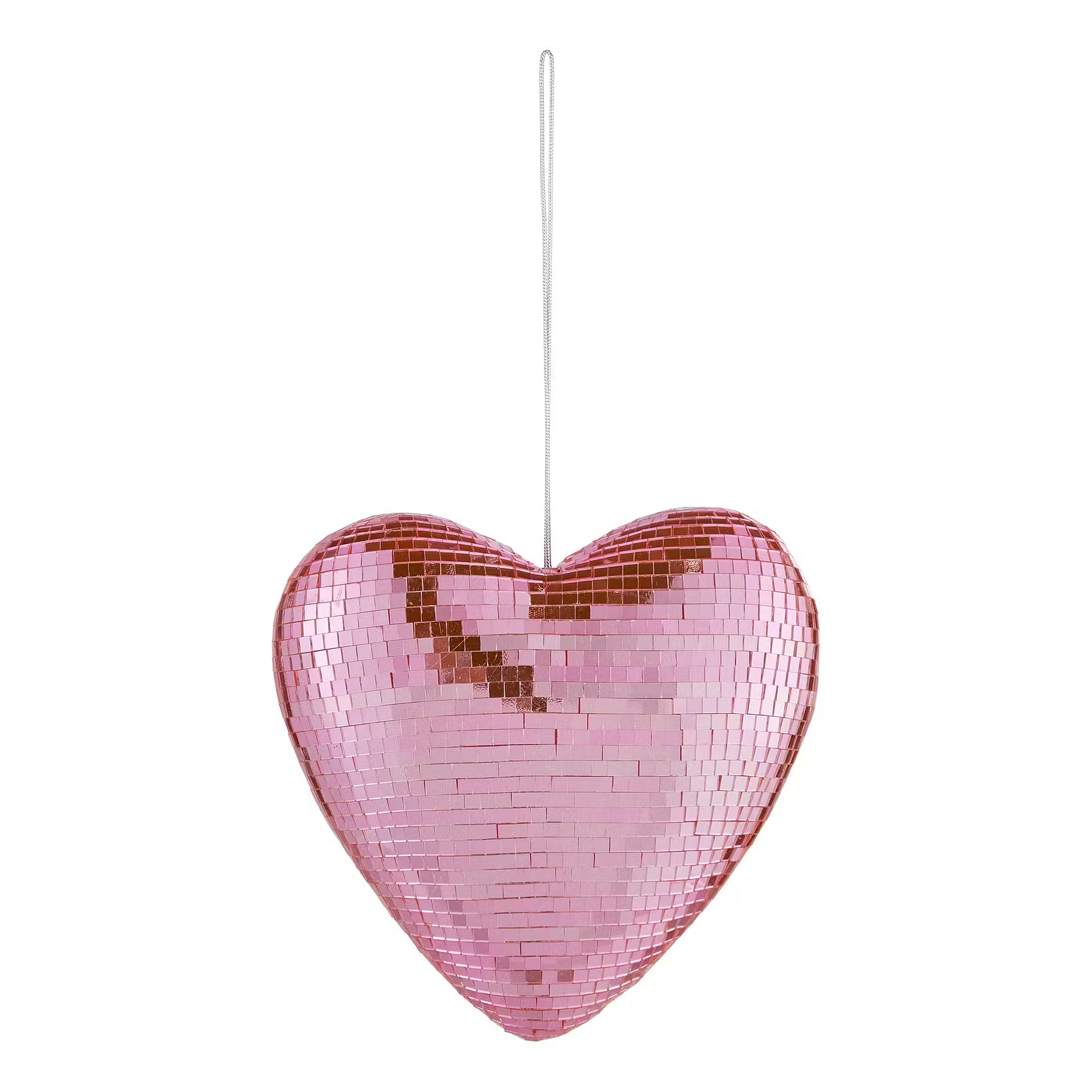 DISCO Spiegel Herz - Glas / Kunststoff - Rose