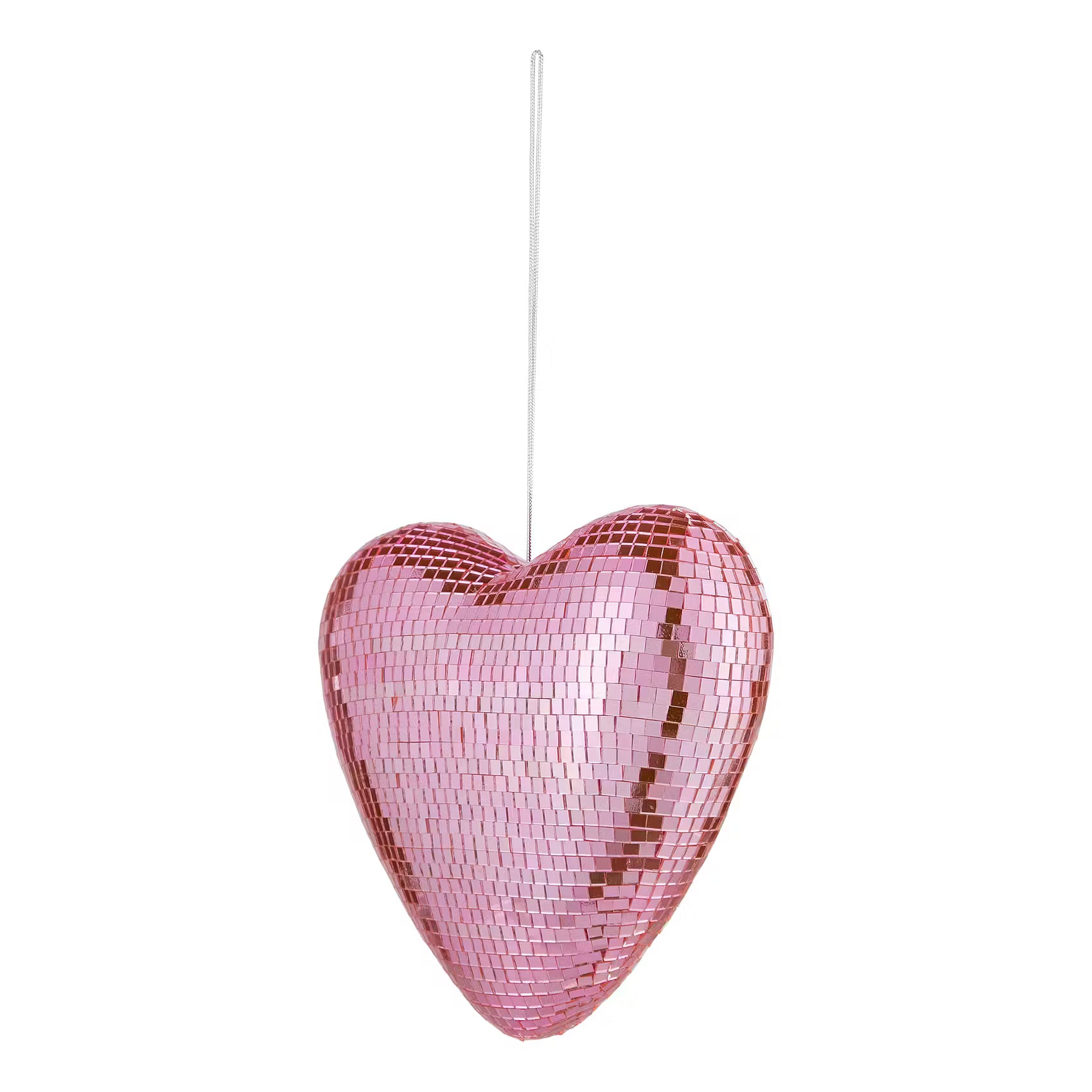 DISCO Spiegel Herz - Glas / Kunststoff - Rose