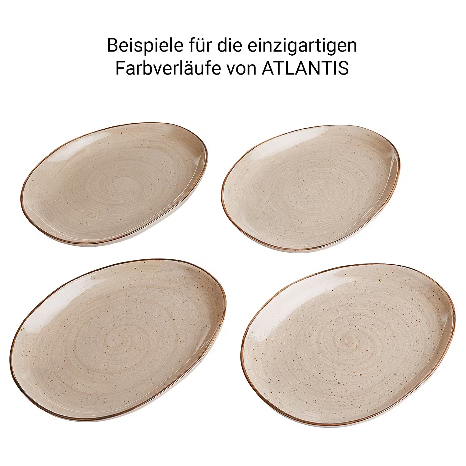 FINCA Geschirr-Set 12-tlg. - Porzellan - Beige