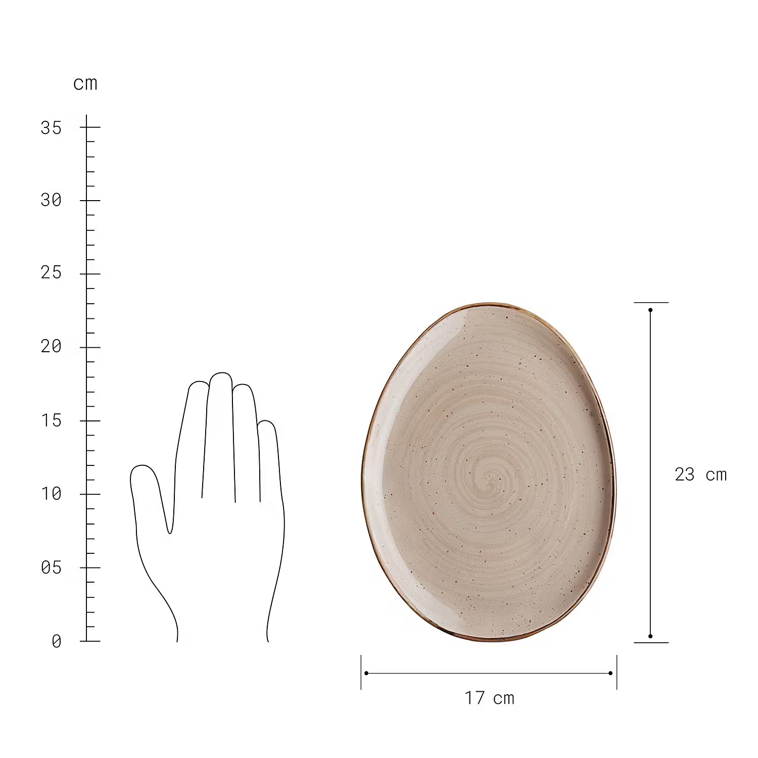 FINCA Geschirr-Set 12-tlg. - Porzellan - Beige