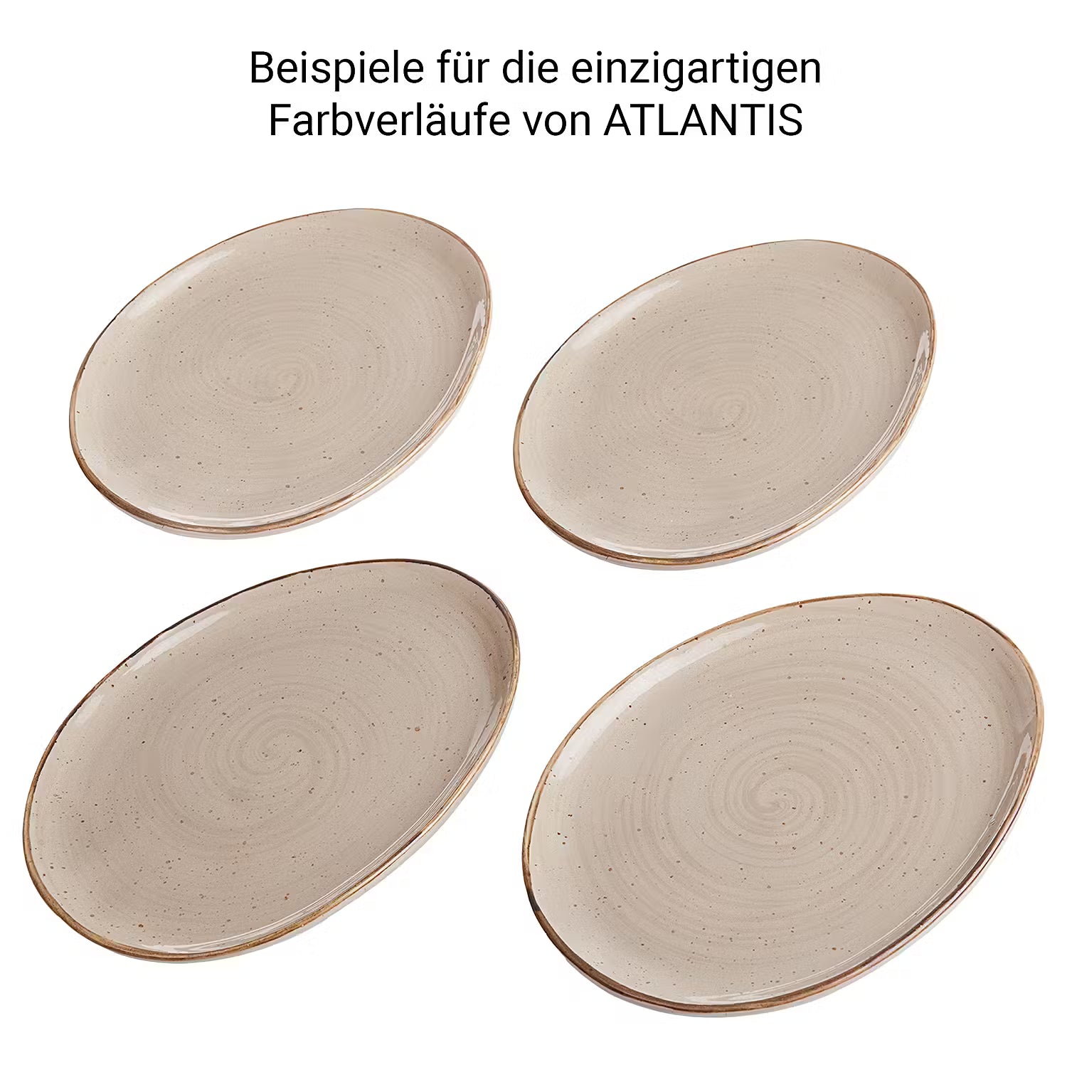 FINCA Frühstücks-Set 12-tlg. - Porzellan - Beige