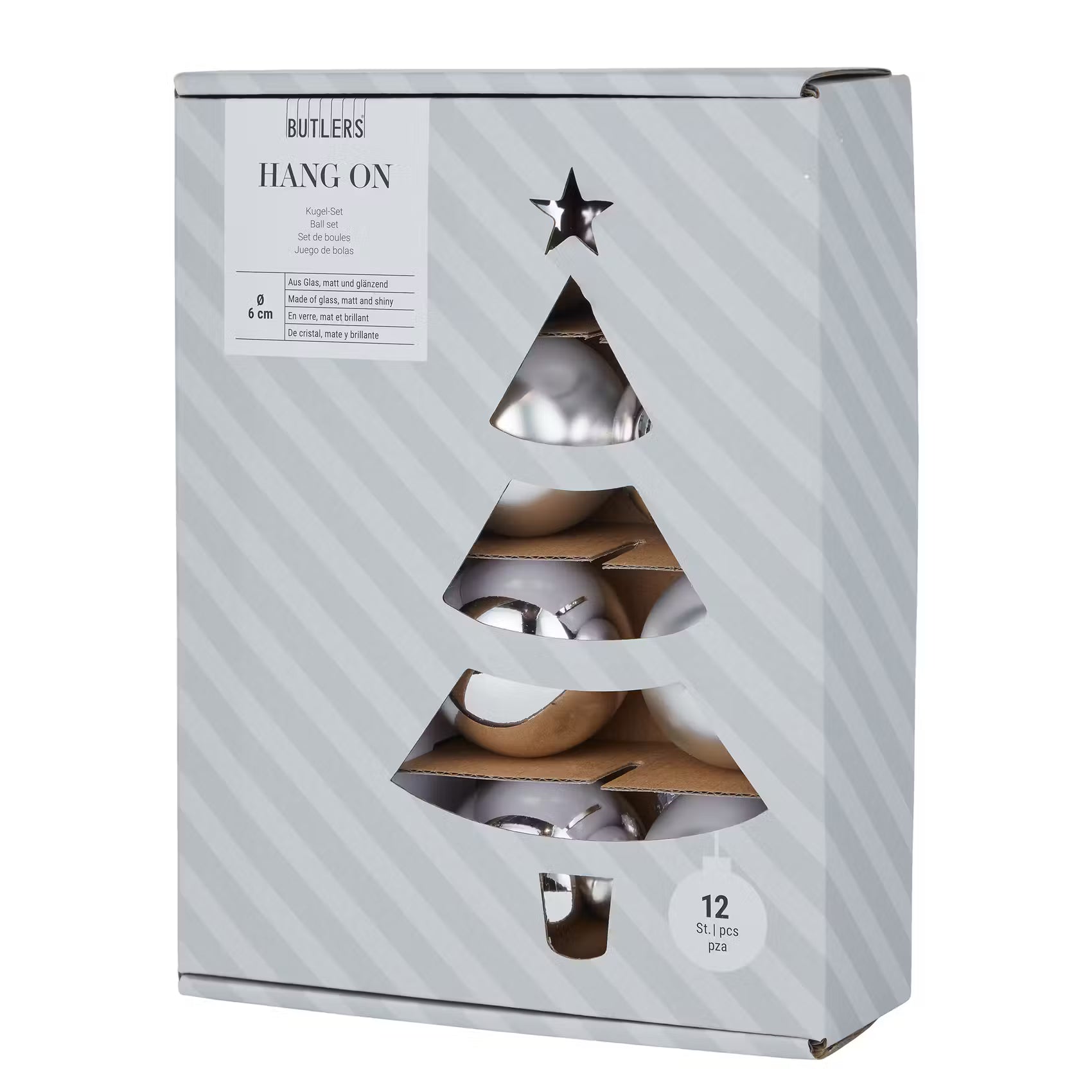HANG ON Weihnachtskugel 12er-Set