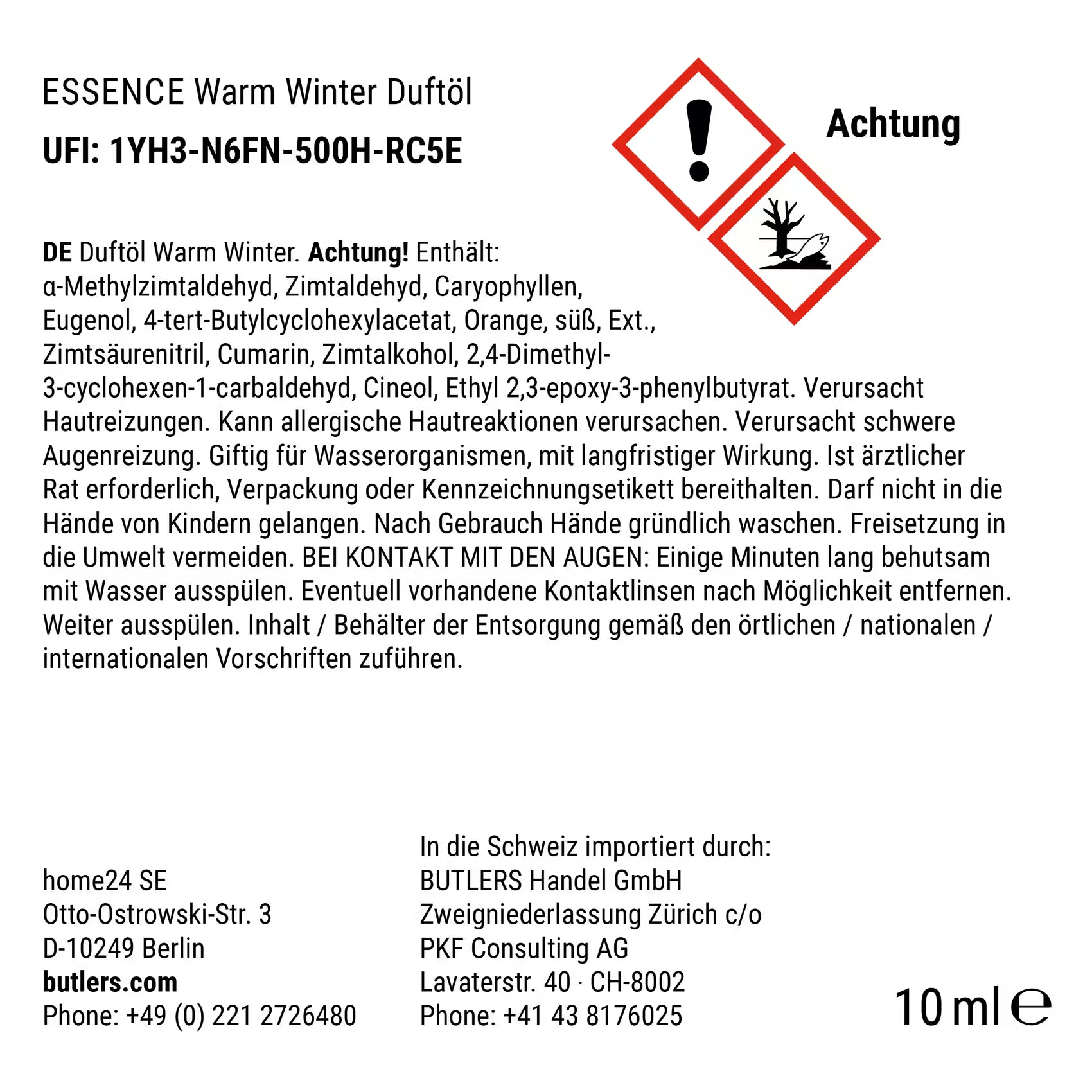ESSENCE Duftöl X Warm Winter - Raumduft/Glas - Braun