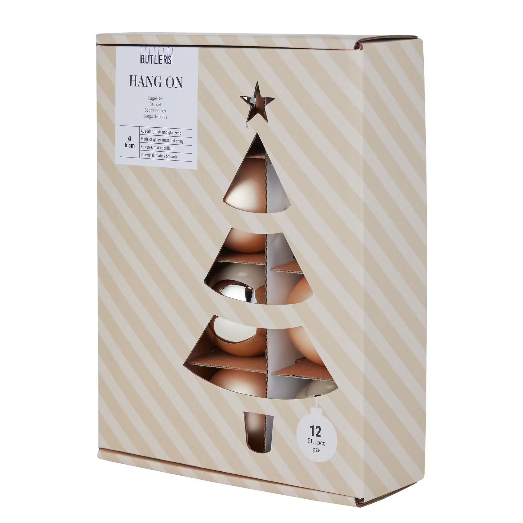 HANG ON Weihnachtskugel 12er-Set