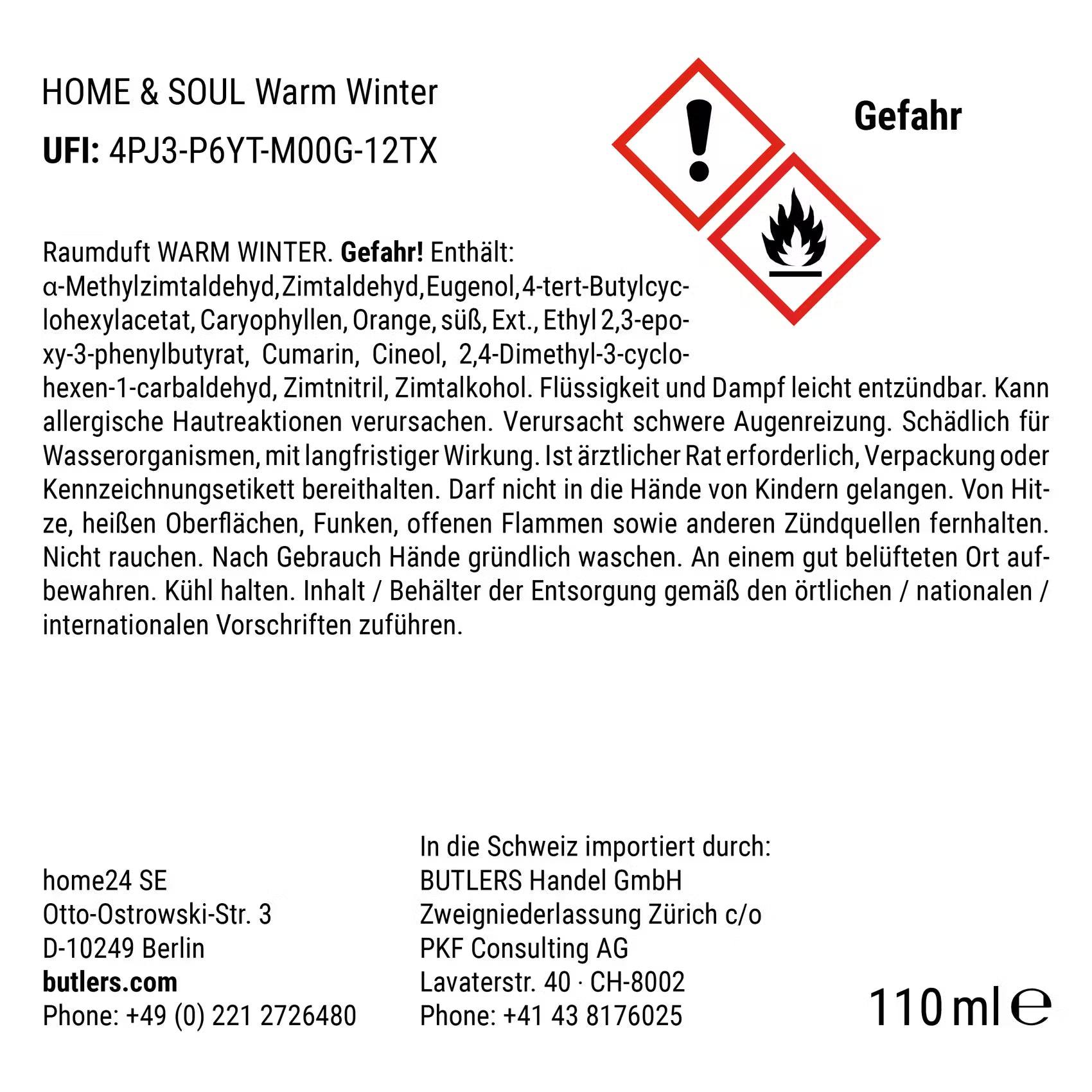 Raumduft HOME & SOUL X Warm Winter
