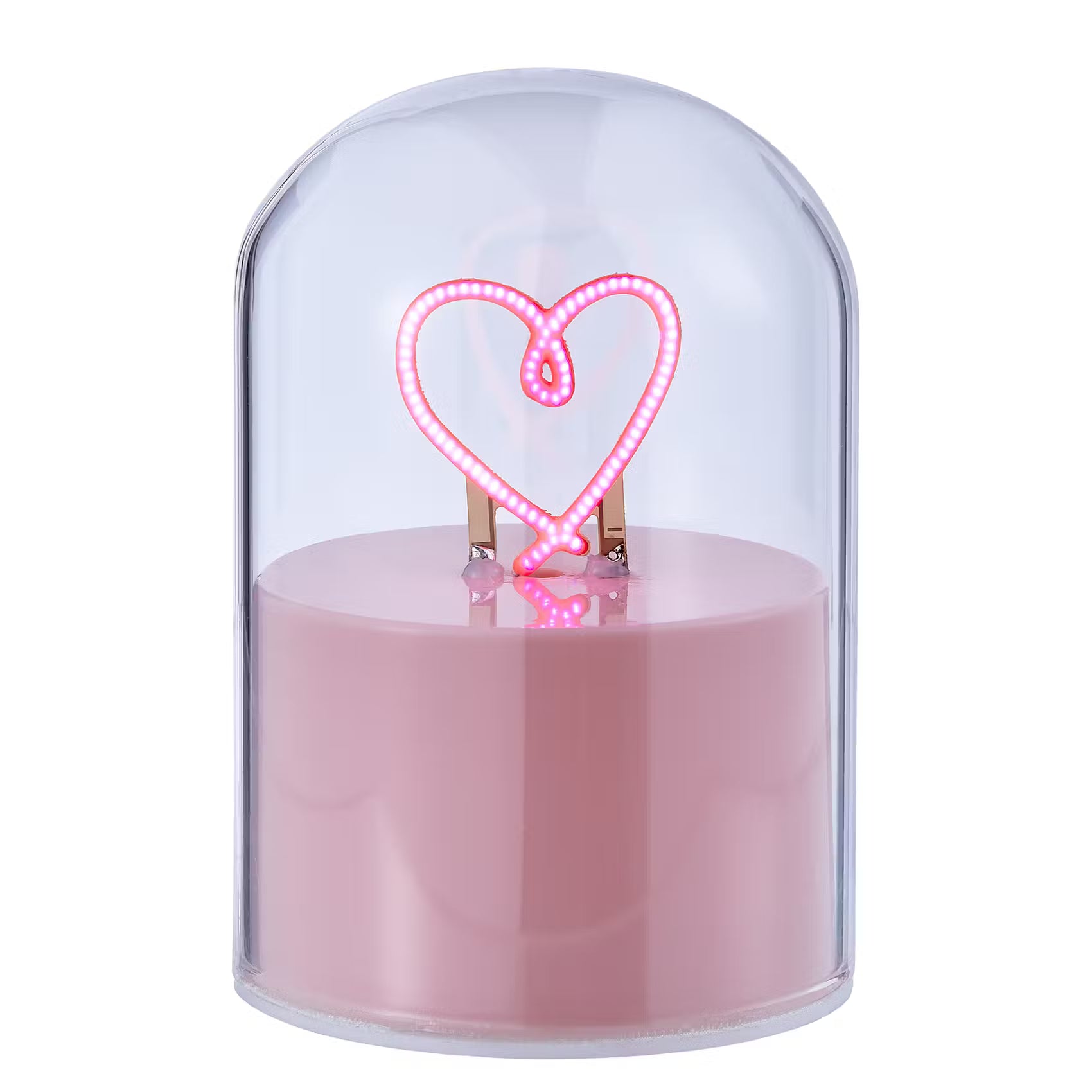 GLOW BALL Neonlicht Herz - Glas/Kunststoff - Pink