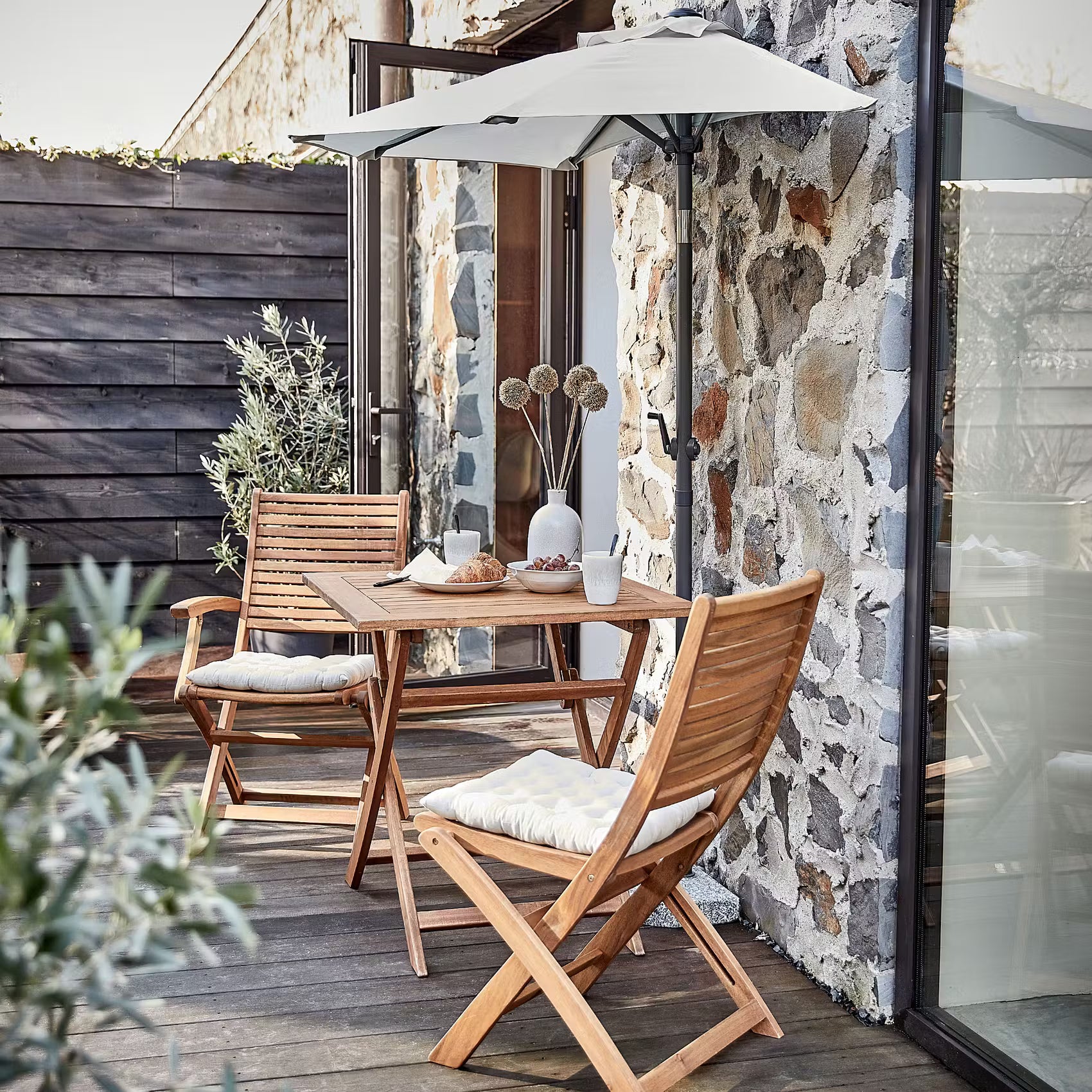 SOMERSET Gartenmöbel-Set 3-tlg.