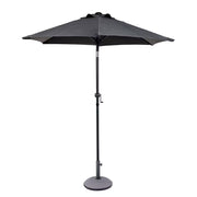 SIESTA Sonnenschirm mit Schirmständer - Aluminium / Polyester - Grau - Grau