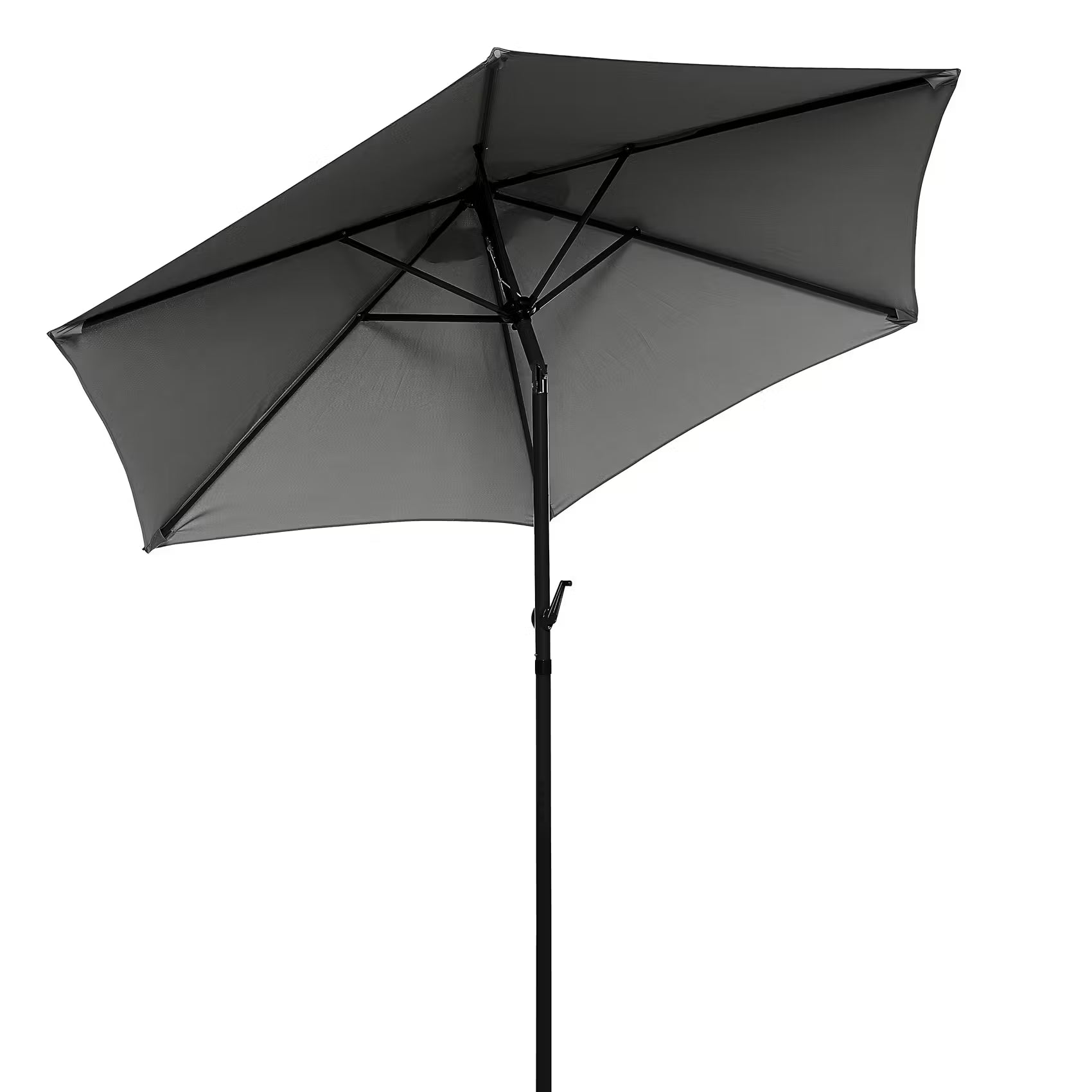 SIESTA Sonnenschirm mit Schirmständer - Aluminium / Polyester - Grau - Grau