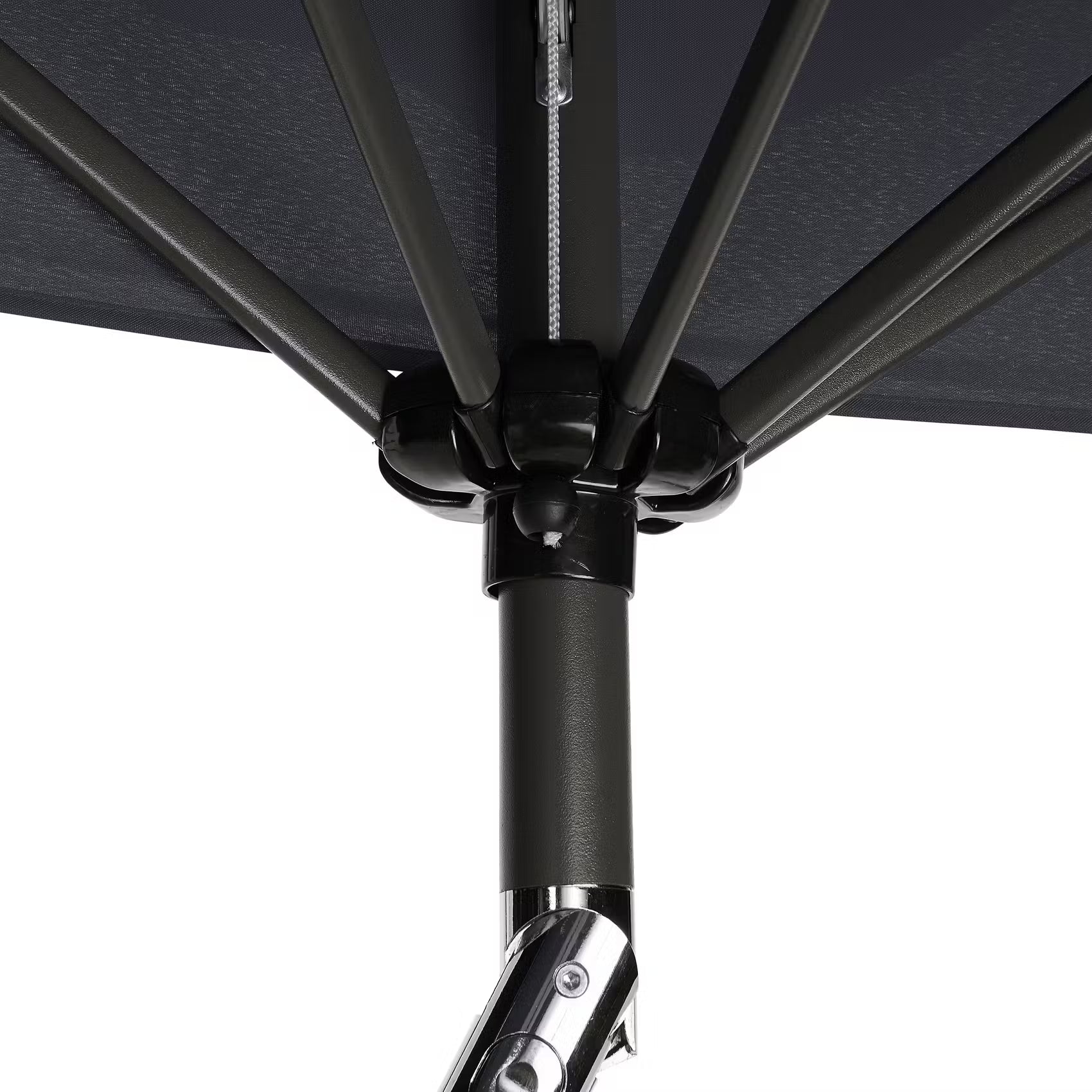 SIESTA Sonnenschirm mit Schirmständer - Aluminium / Polyester - Grau - Grau