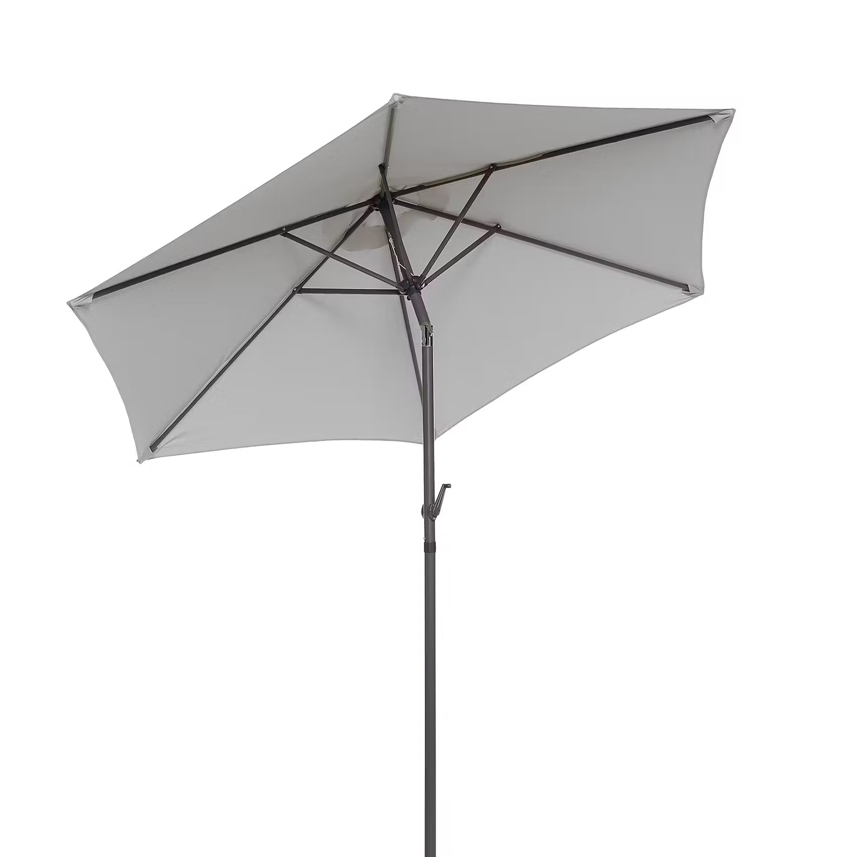 SIESTA Sonnenschirm mit Schirmständer - Aluminium / Polyester - Grau