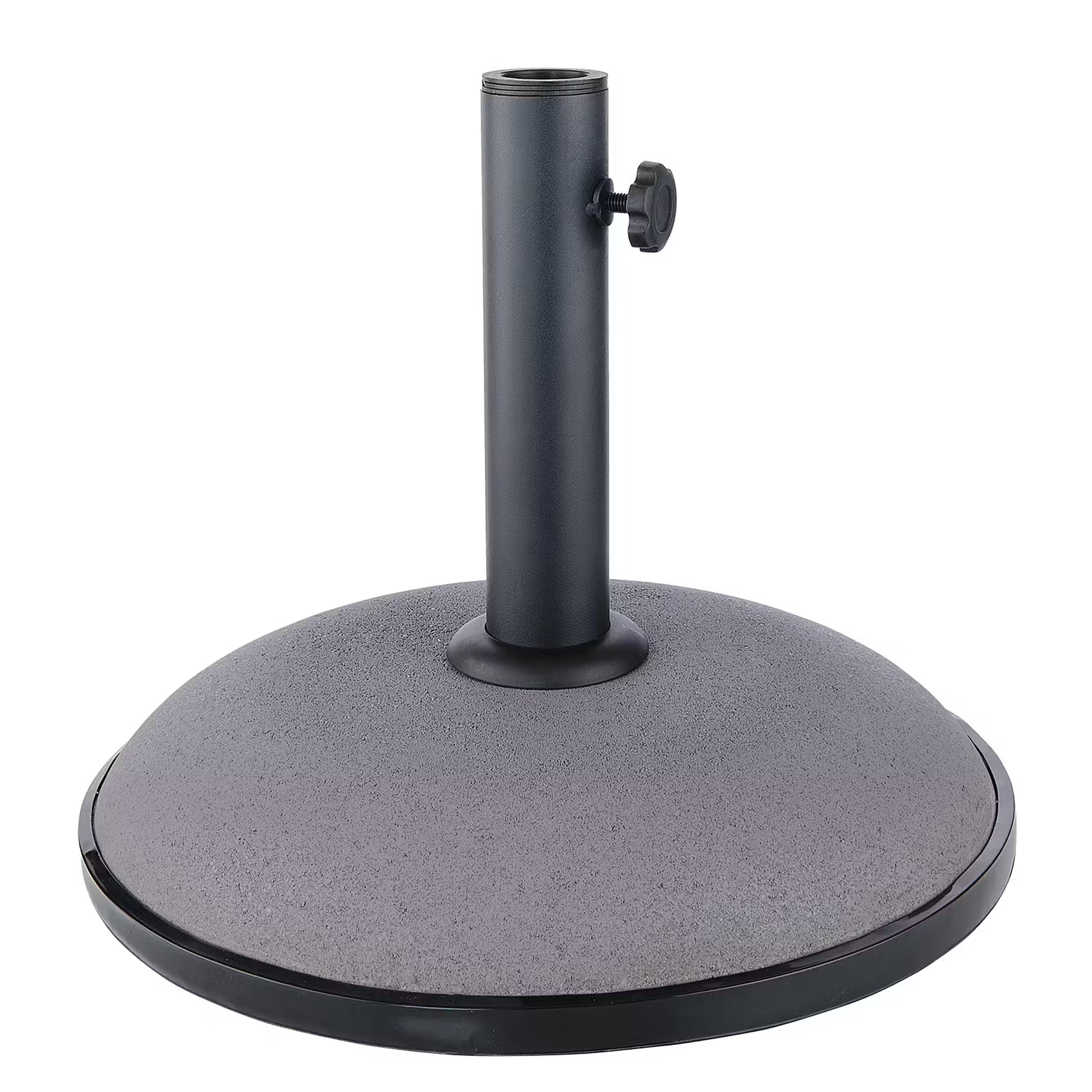 SIESTA Sonnenschirm mit Schirmständer - Aluminium / Polyester - Grau